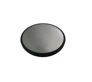 6" Round Steel Block with Rubber Base