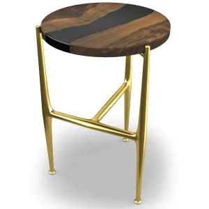 Akhiroe Walnut Wood End Table