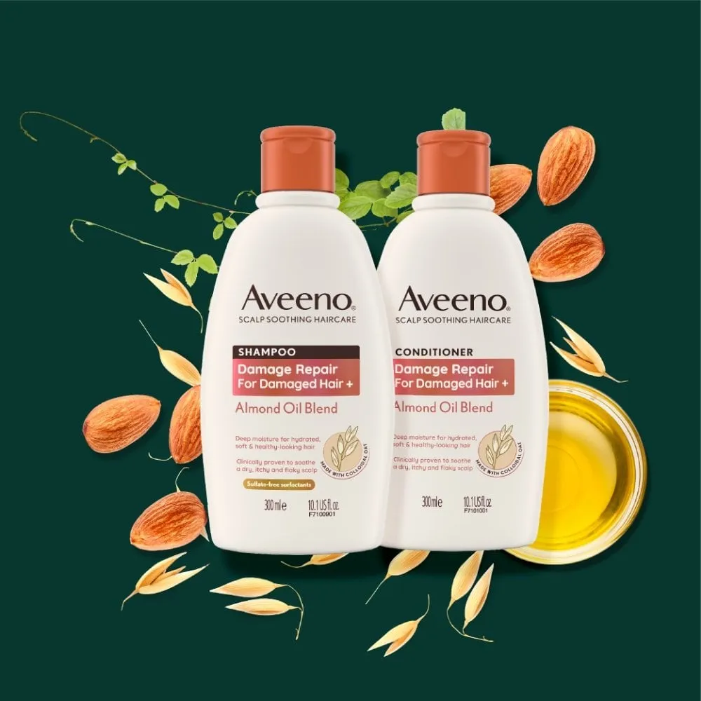 Aveeno Damage Repair  Almond Oil Blend Conditioner 300ml