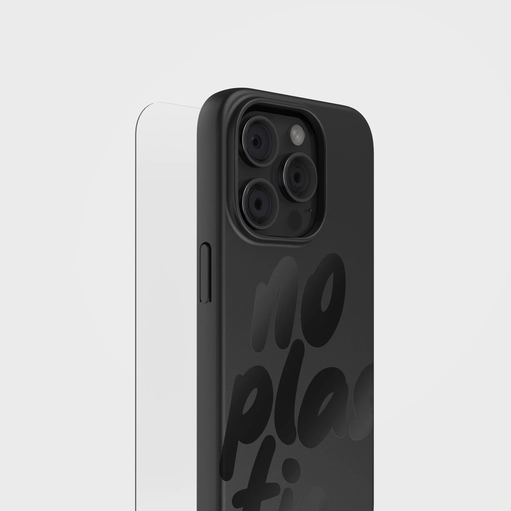 Black, No Plastic - PLNTPRTCT™ Circular Mobile Case & Screen Protector Bundle | Free Charging Cable worth €30