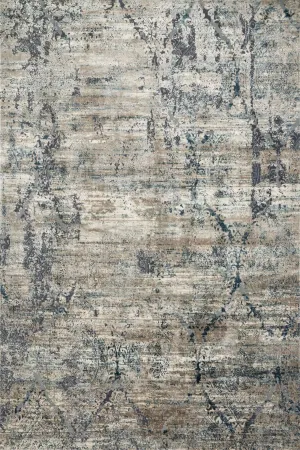 Cascade CAS-01 Taupe / Blue Rug