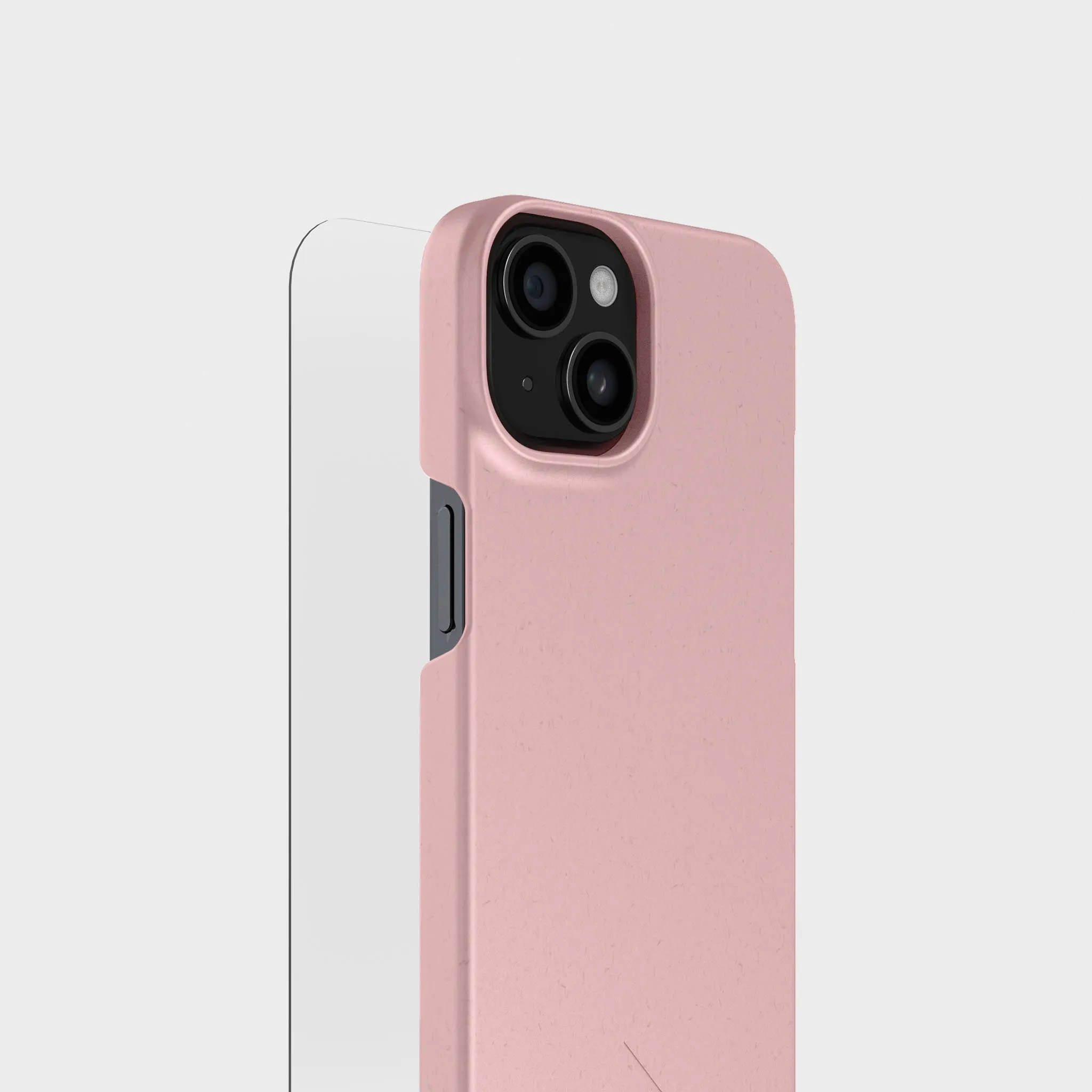 Dusty Pink Phone Case & Screen Protection Bundle | Free Cable worth €30