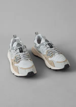 Flower Mountain Yamano Kaiso Panelled Trainers | Light Grey