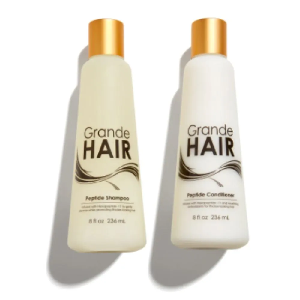 Grande Cosmetics GrandeHAIR Peptide Shampoo Conditioner DUO ($50 Value)