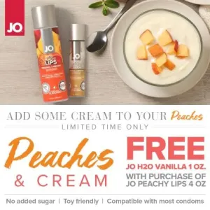 Jo H20 Peaches Lips 4 oz. & Vanilla Cream 1 oz.