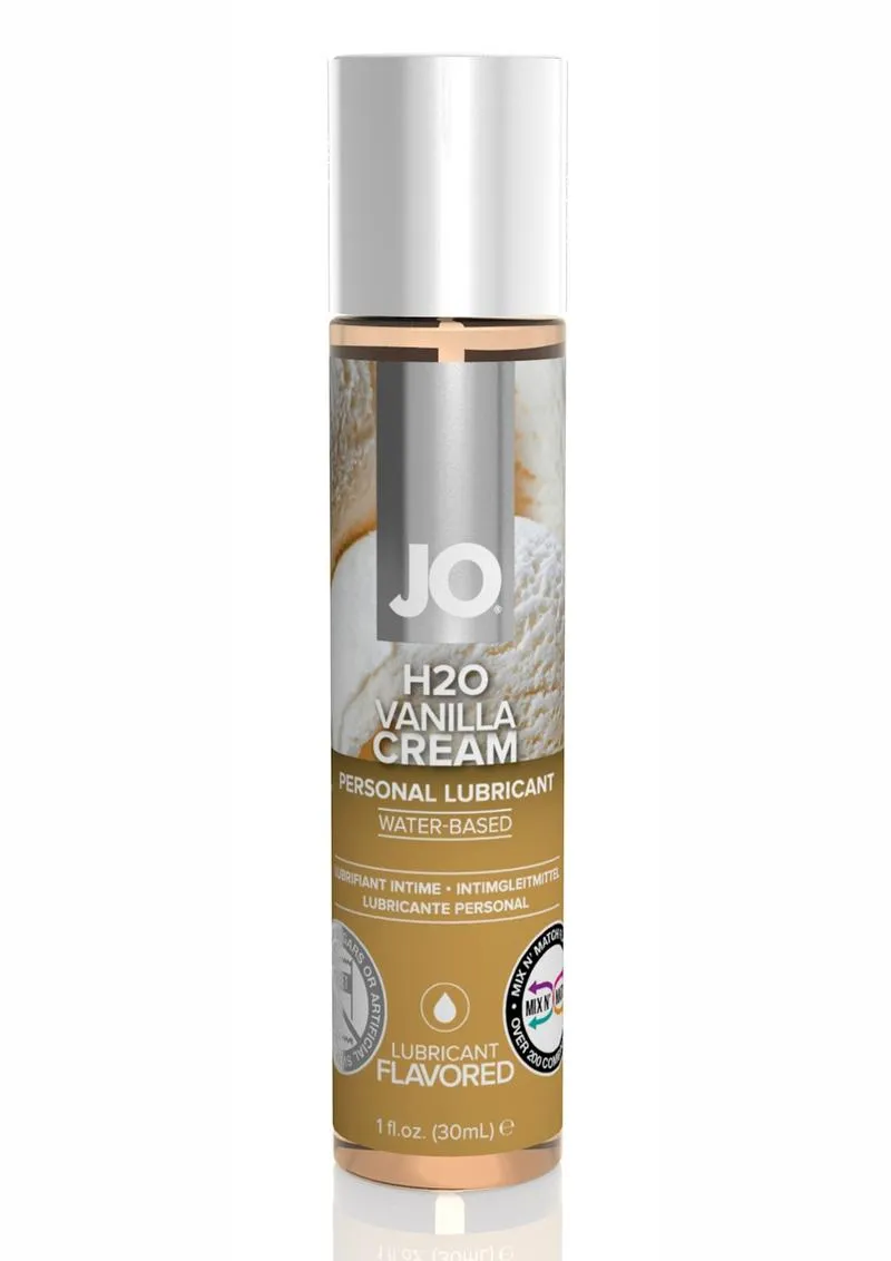 JO H2o Water Based Flavored Lubricant Vanilla Cream