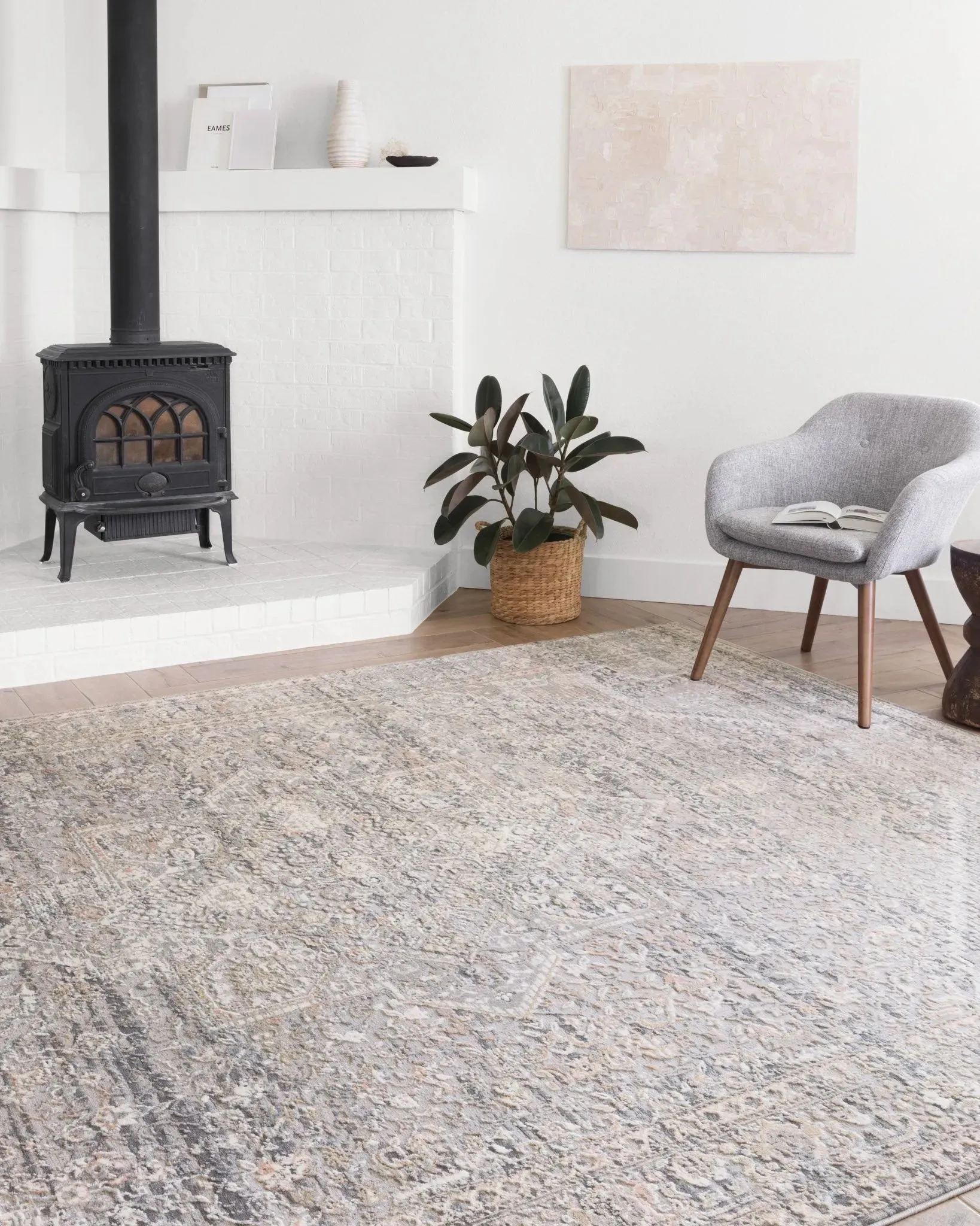 Lucia LUC-01 Grey/Sunset Rug