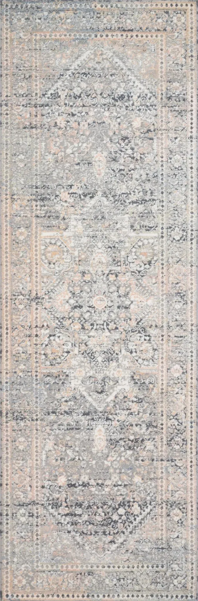 Lucia LUC-01 Grey/Sunset Rug