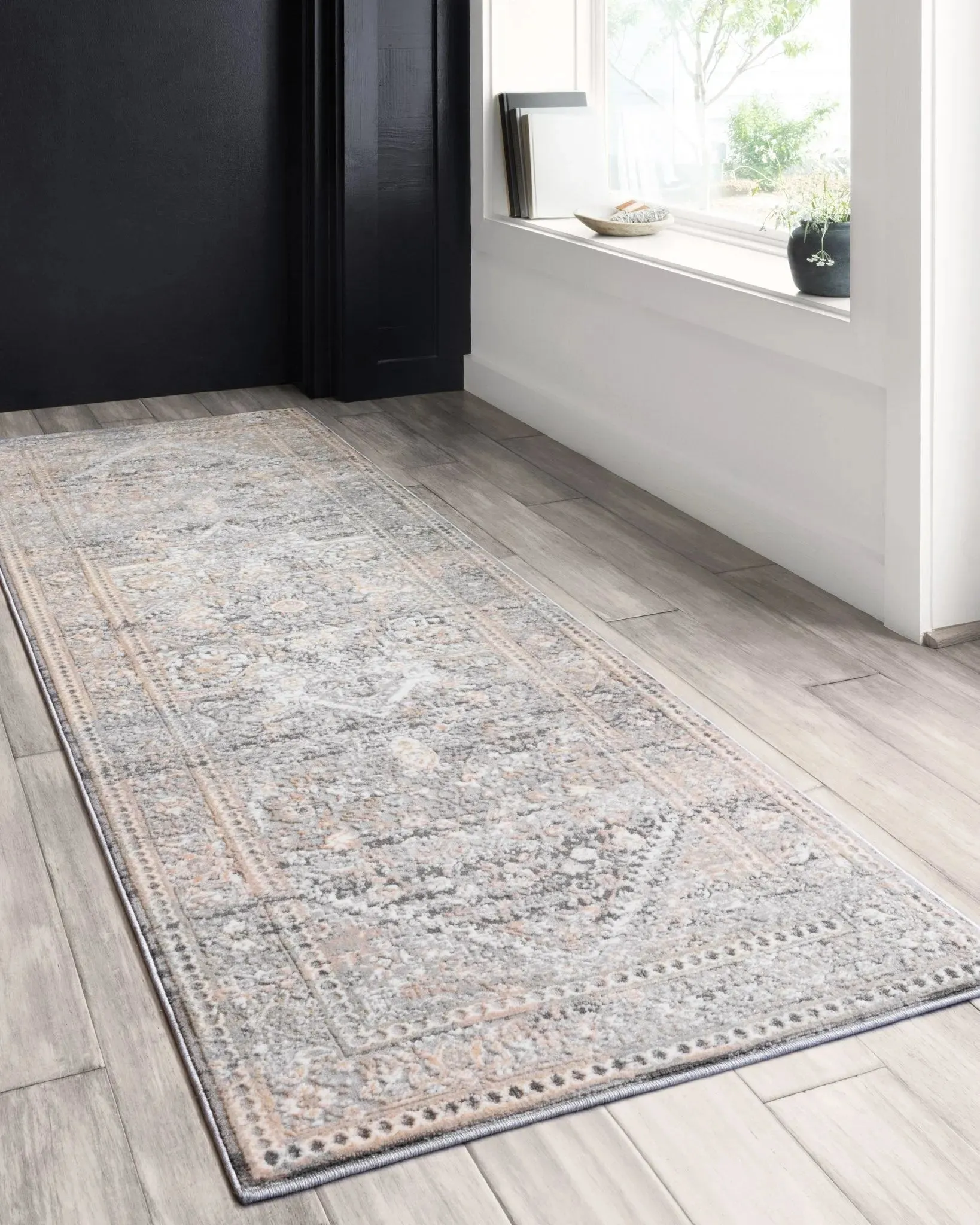 Lucia LUC-01 Grey/Sunset Rug