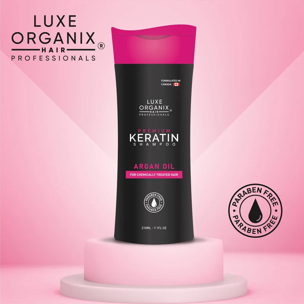 Luxe Organix Premium Keratin Argan Shampoo 210ml