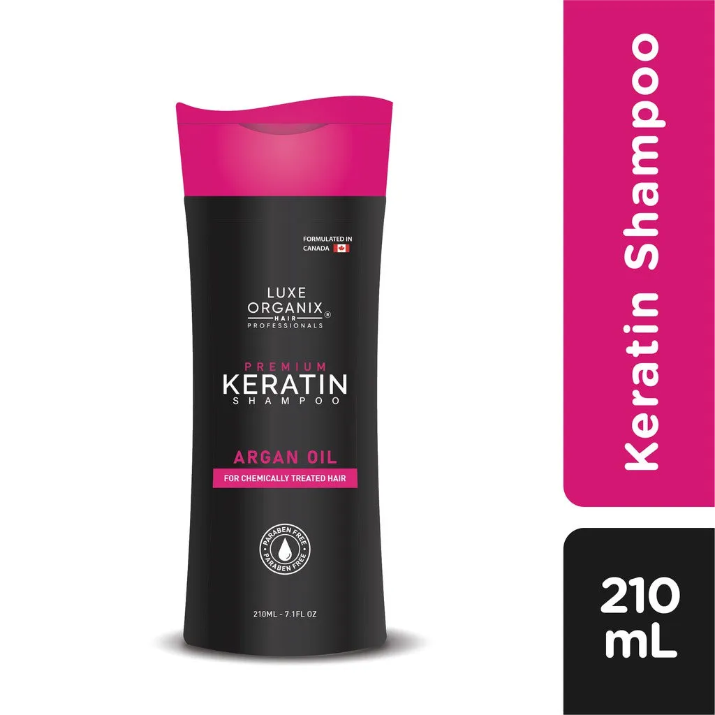 Luxe Organix Premium Keratin Argan Shampoo 210ml