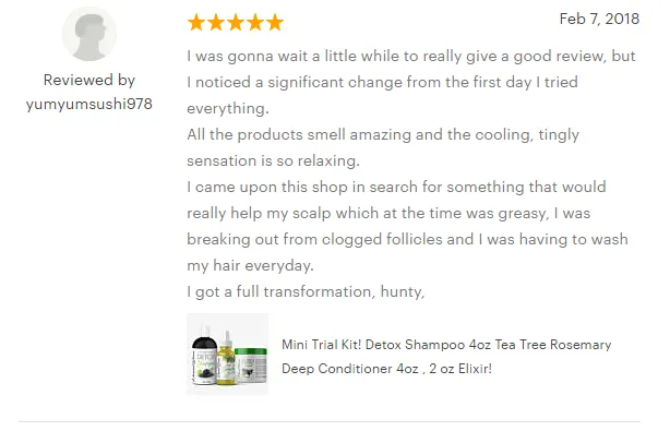 Mini Growth Kit! - Mega Growth Elixir, Detox Shampoo & Tea Tree Rosemary Treatment