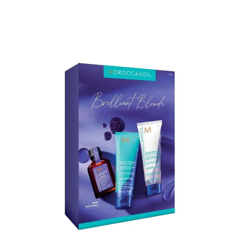 Moroccanoil Brilliant Blonde Purple Treatment Discovery Kit