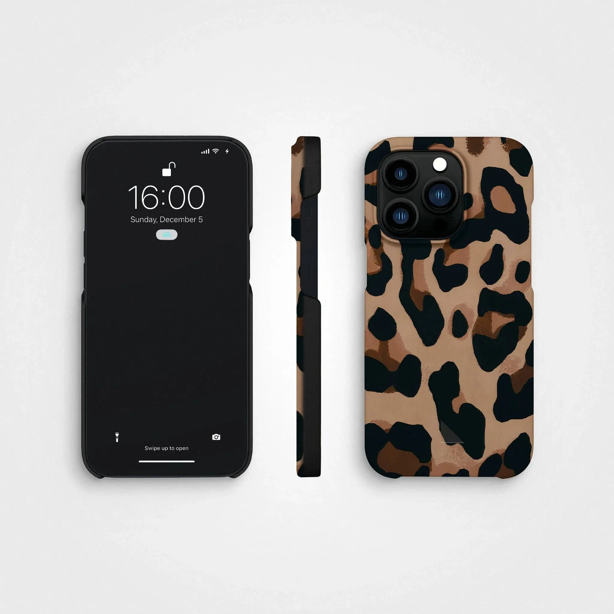 Plant-based cell phone case | Misty Leopard