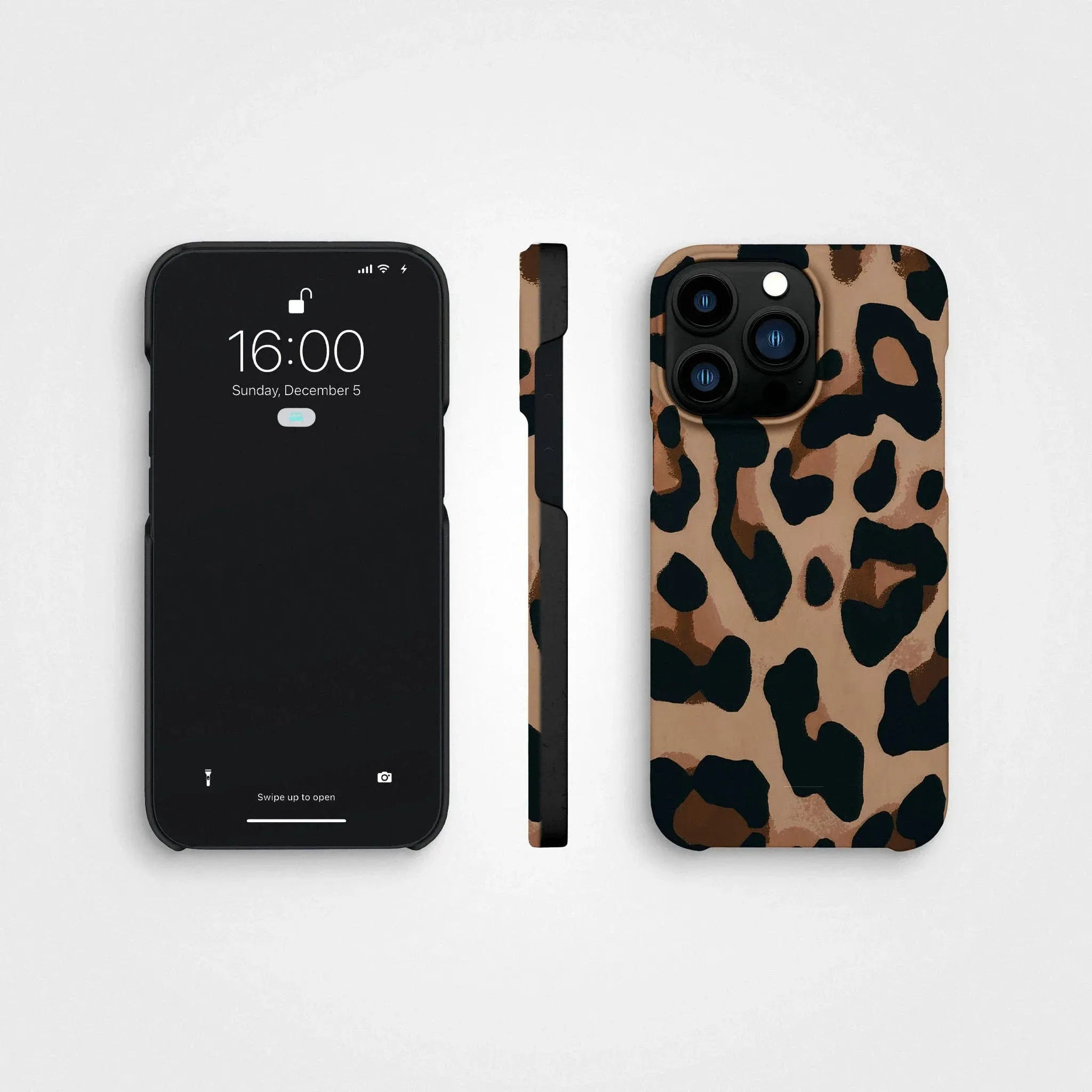 Plant-based cell phone case | Misty Leopard