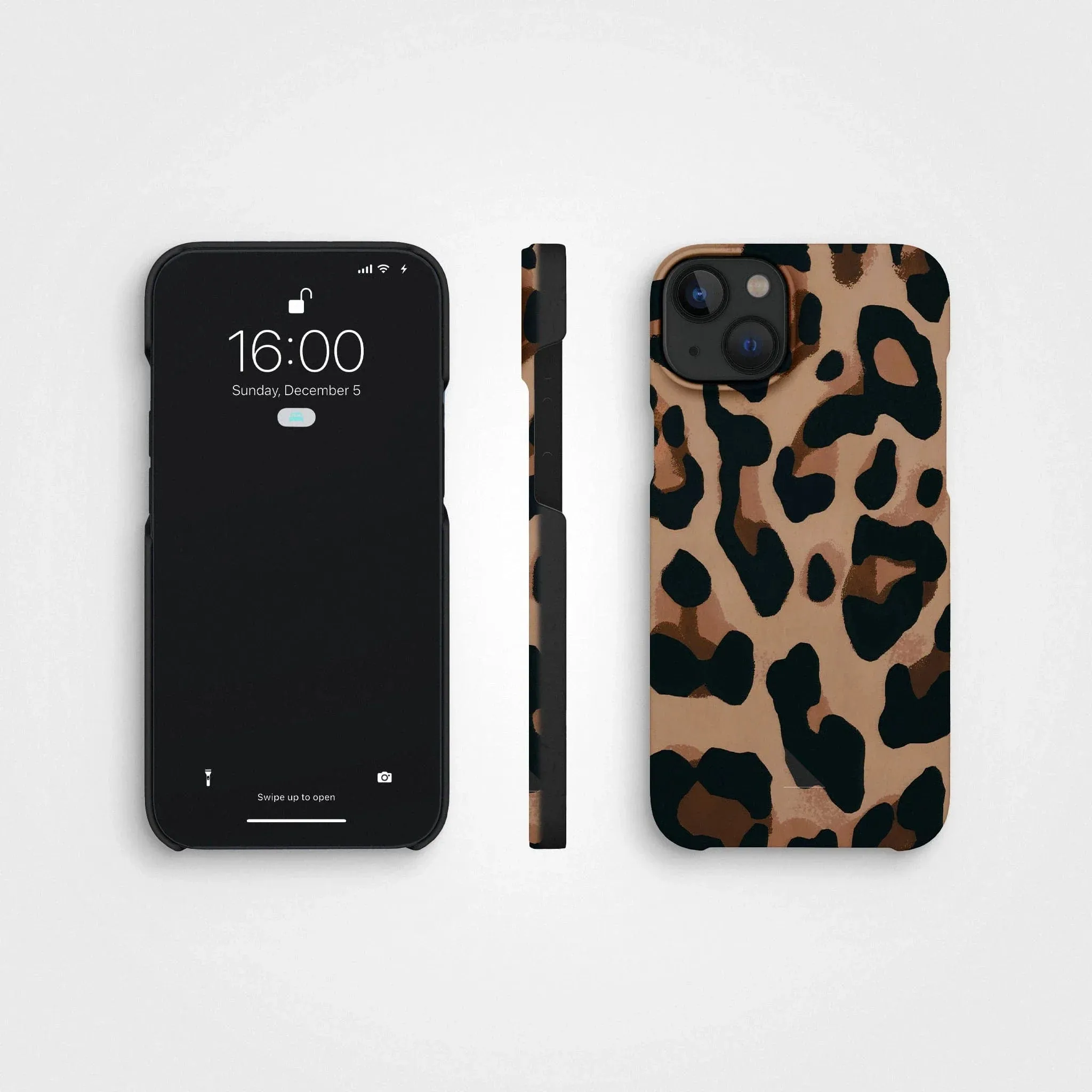 Plant-based cell phone case | Misty Leopard