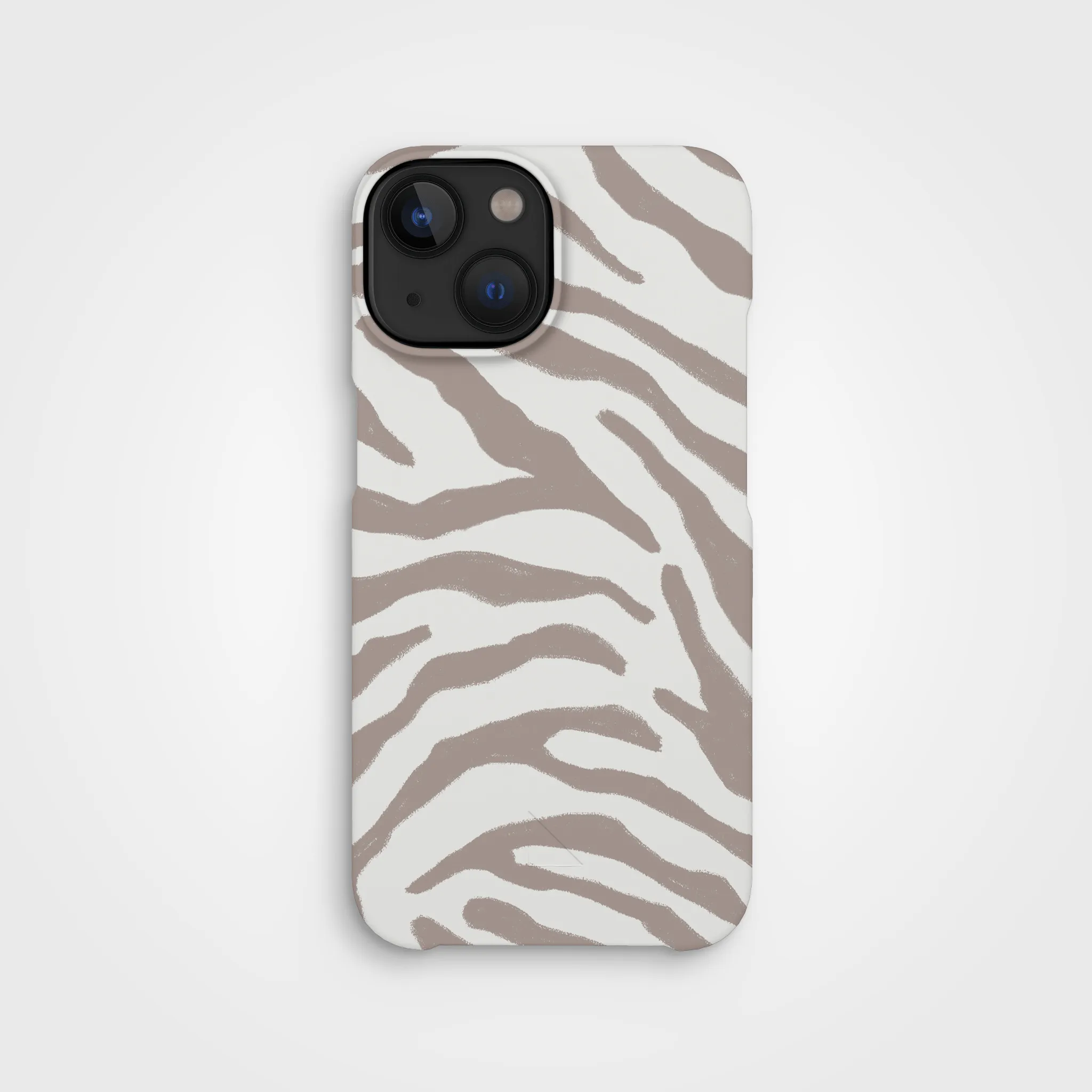 Plant-based cell phone case | Taupe Zebra