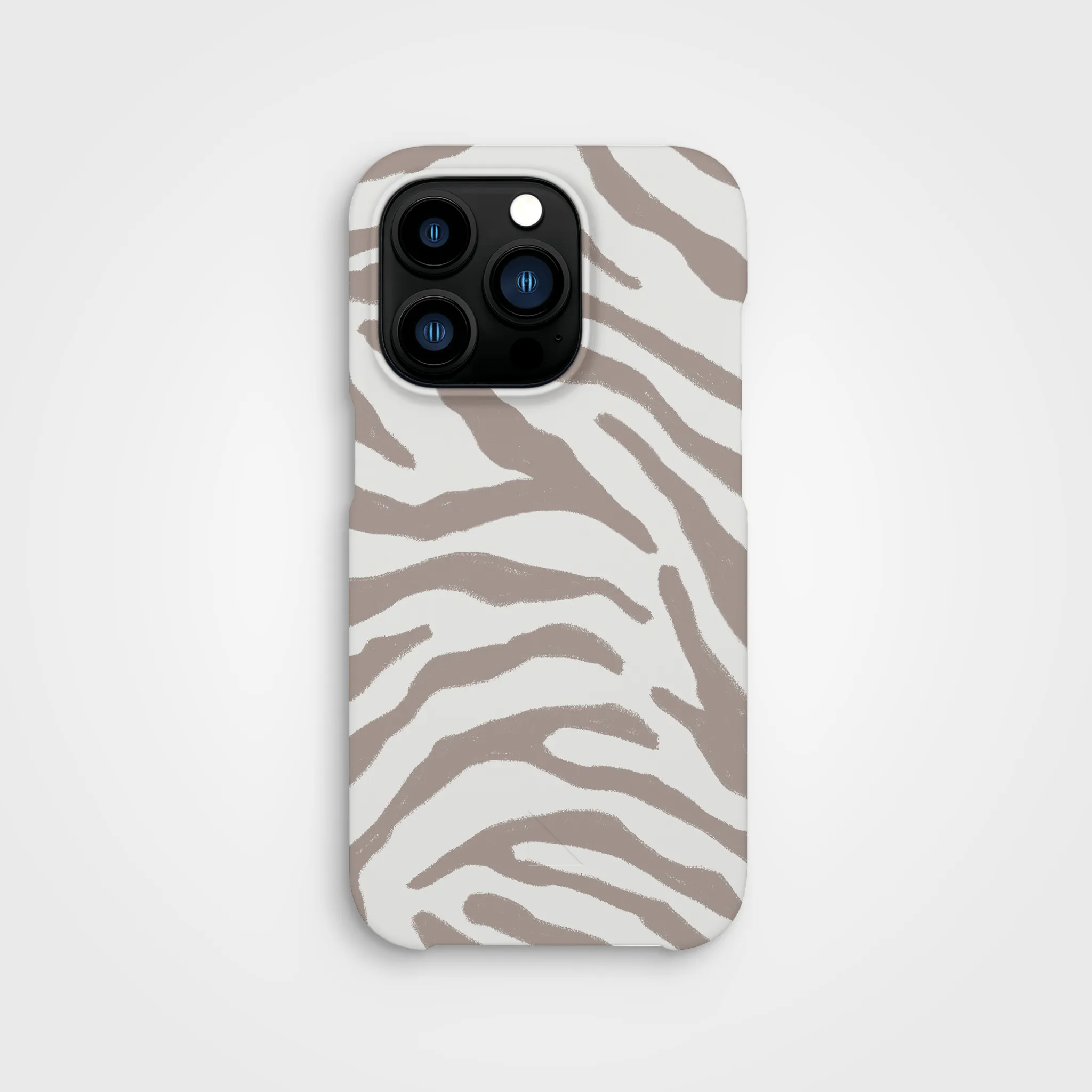 Plant-based cell phone case | Taupe Zebra