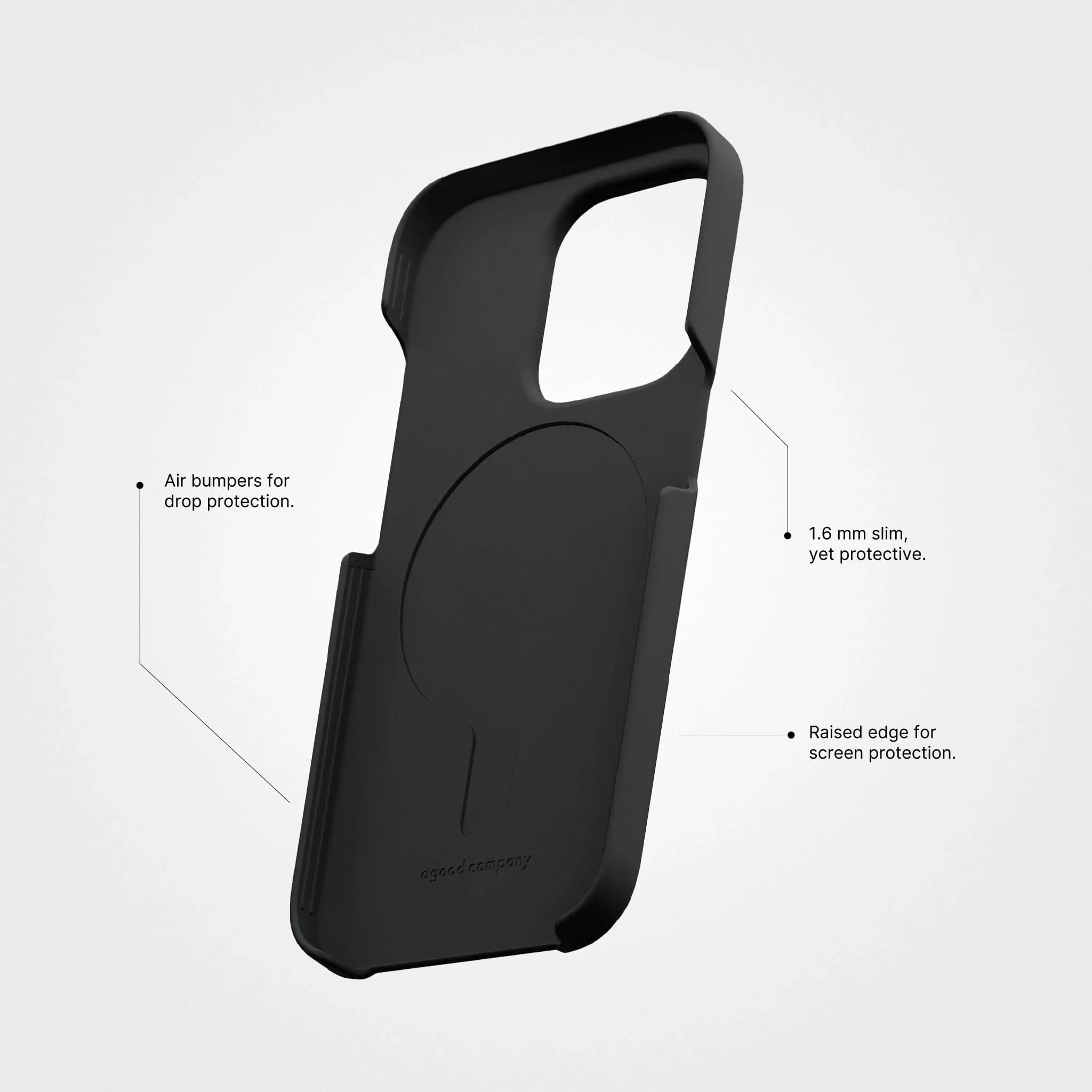 Plant-based phone case | Charcoal black