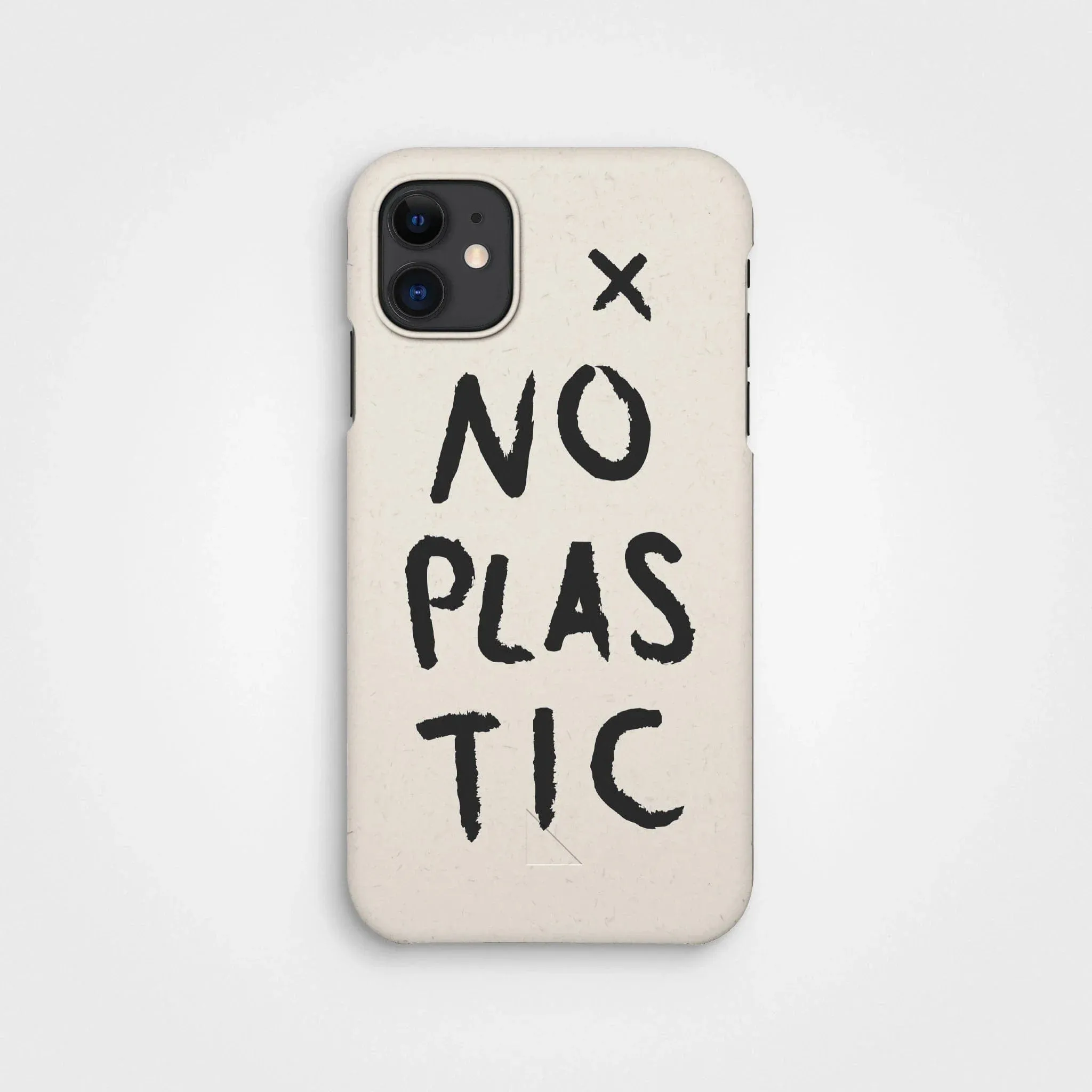 Plant-based phone case, no plastic, black | Vanilla white