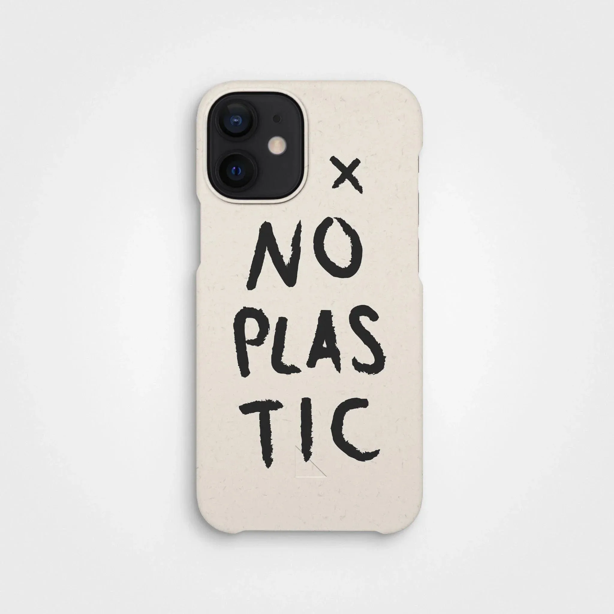 Plant-based phone case, no plastic, black | Vanilla white