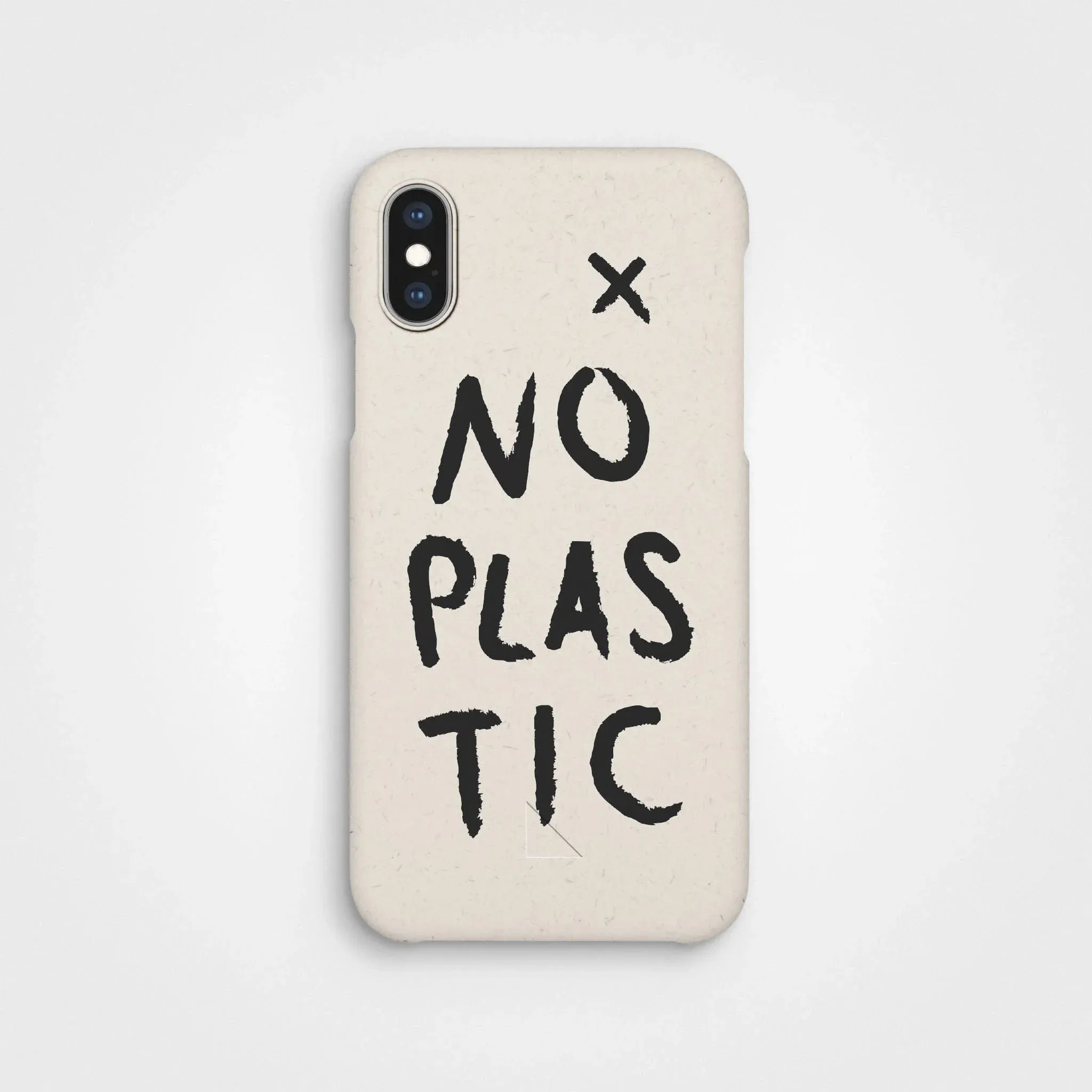 Plant-based phone case, no plastic, black | Vanilla white