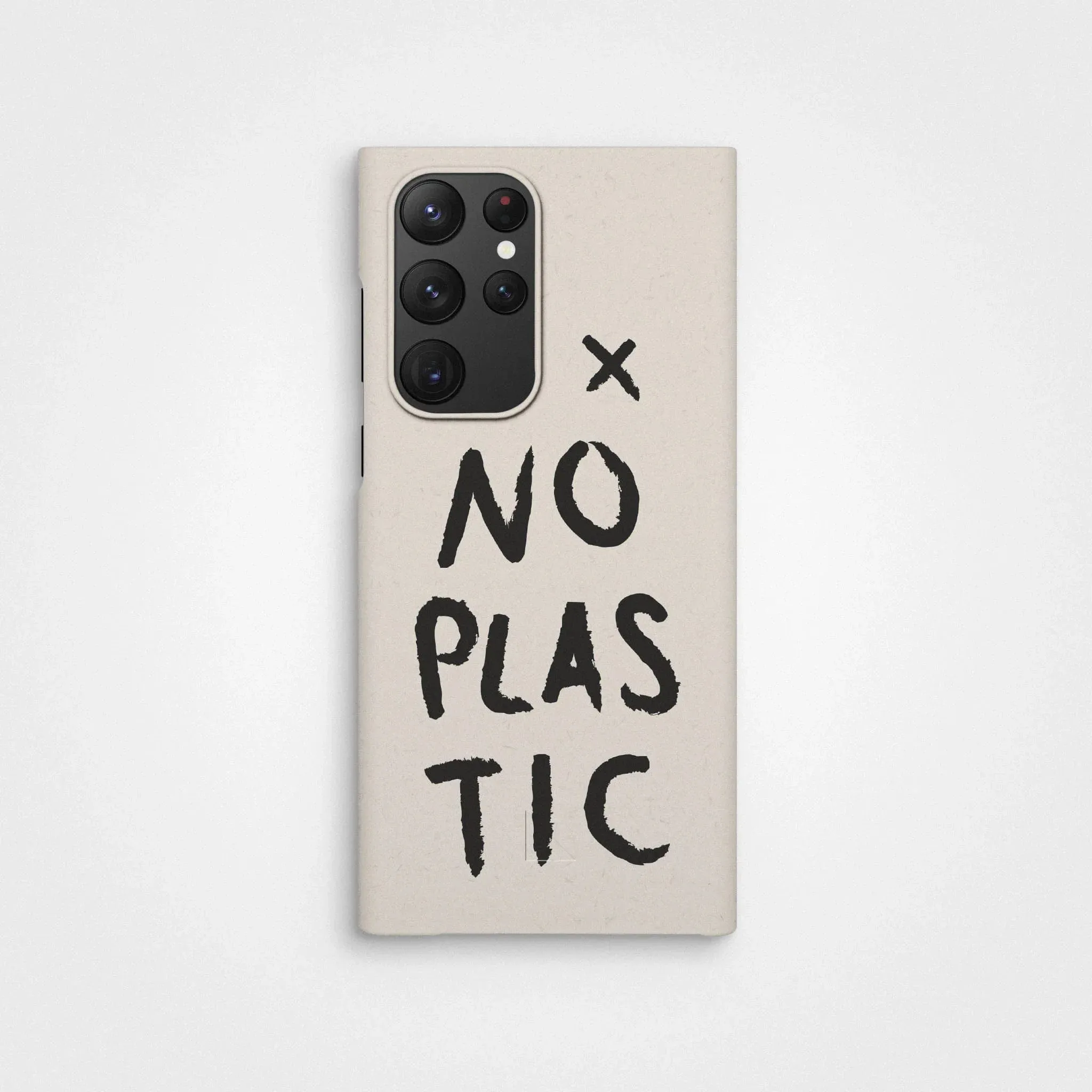 Plant-based phone case, no plastic, black | Vanilla white