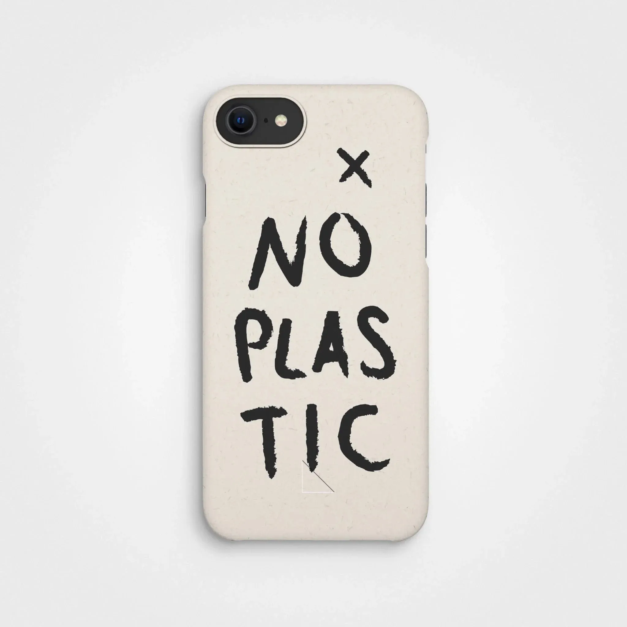 Plant-based phone case, no plastic, black | Vanilla white