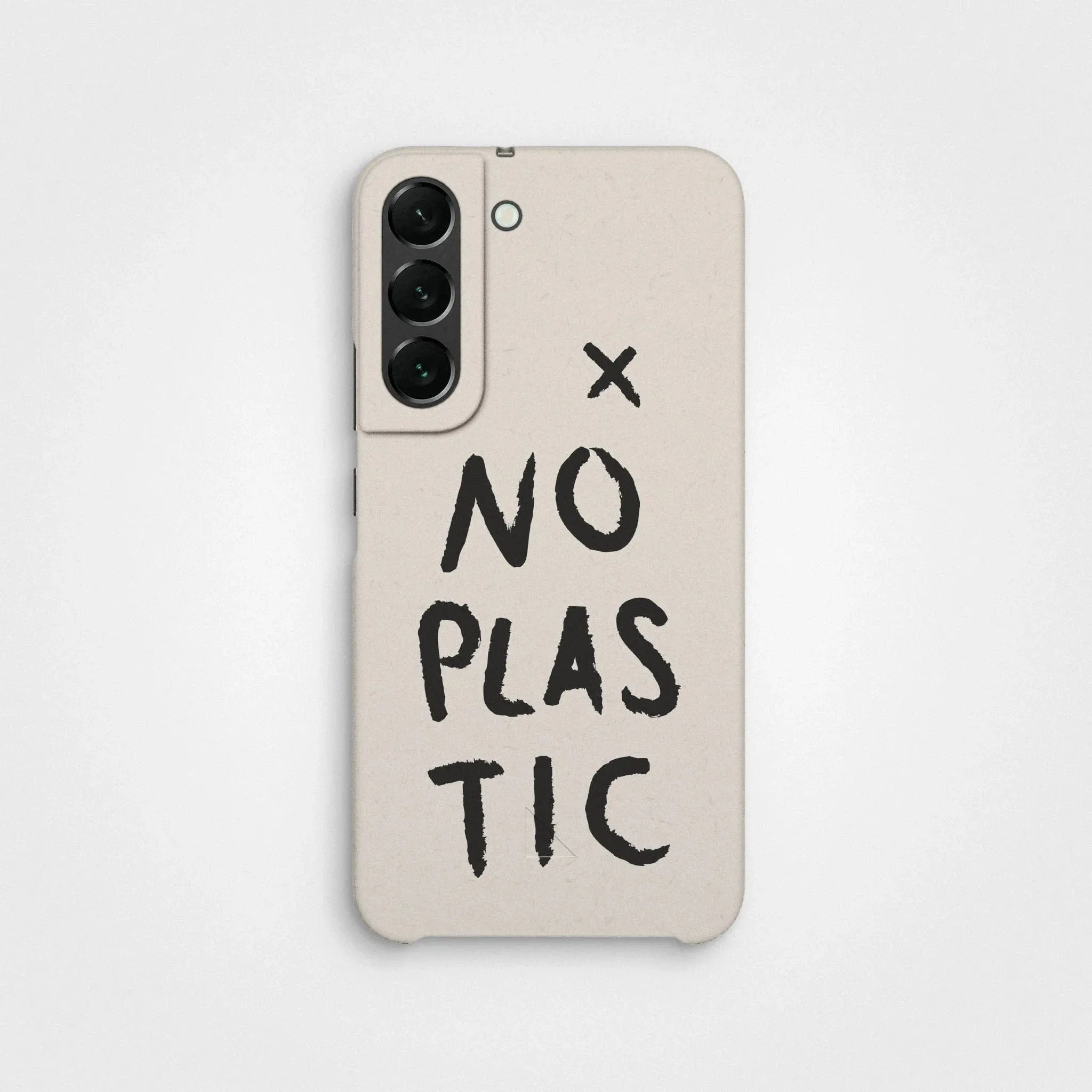 Plant-based phone case, no plastic, black | Vanilla white