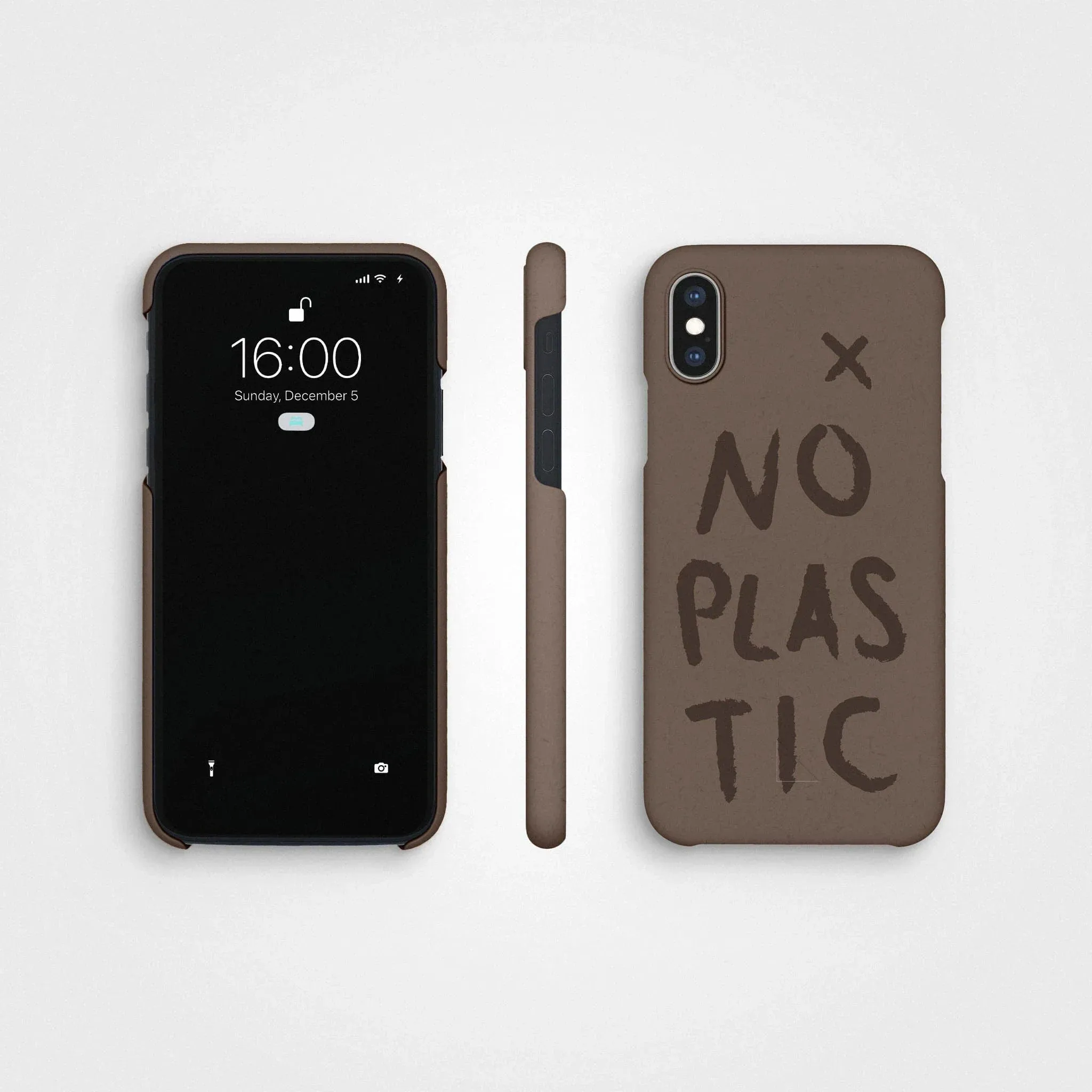 Plant-based phone case, no plastic | Earth brown