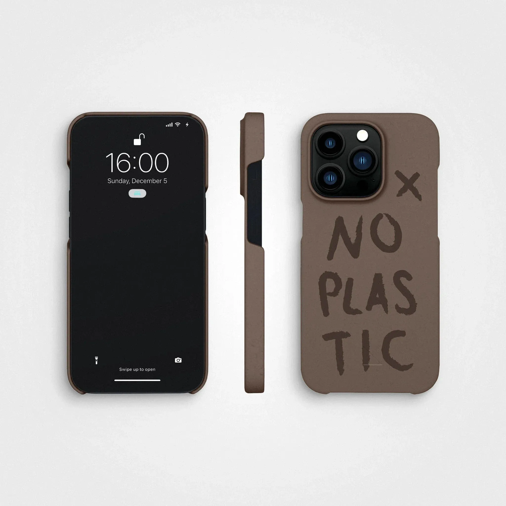 Plant-based phone case, no plastic | Earth brown