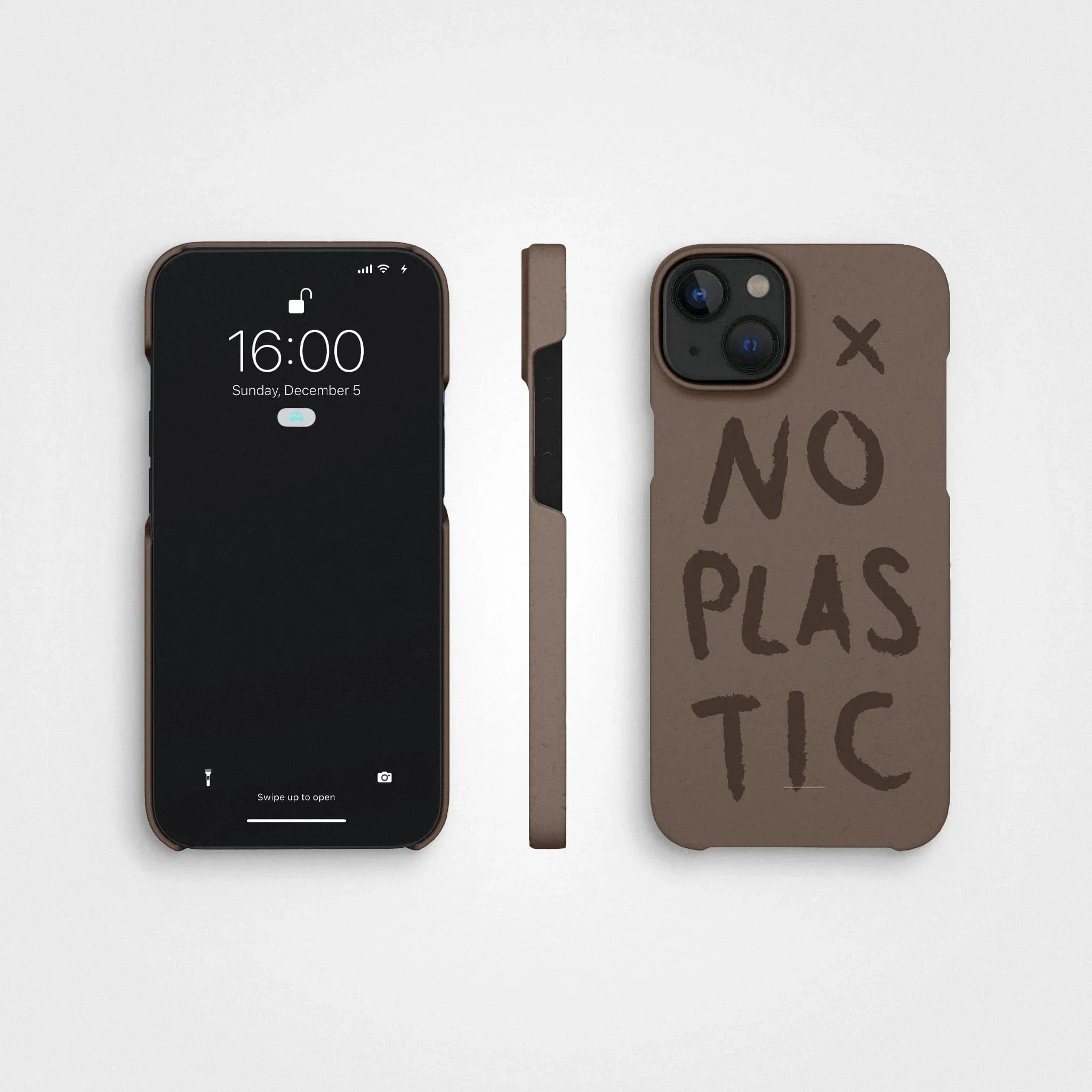 Plant-based phone case, no plastic | Earth brown