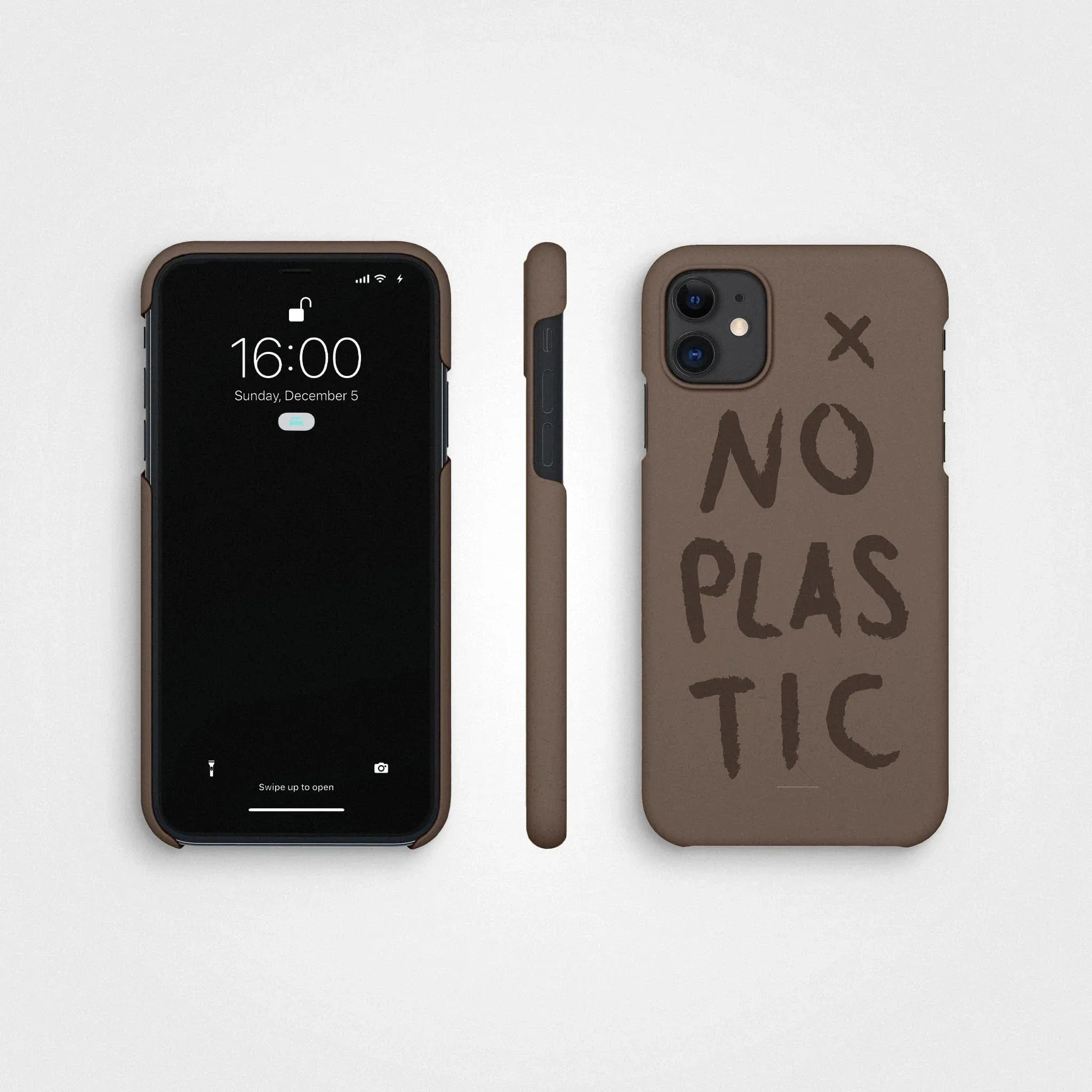 Plant-based phone case, no plastic | Earth brown