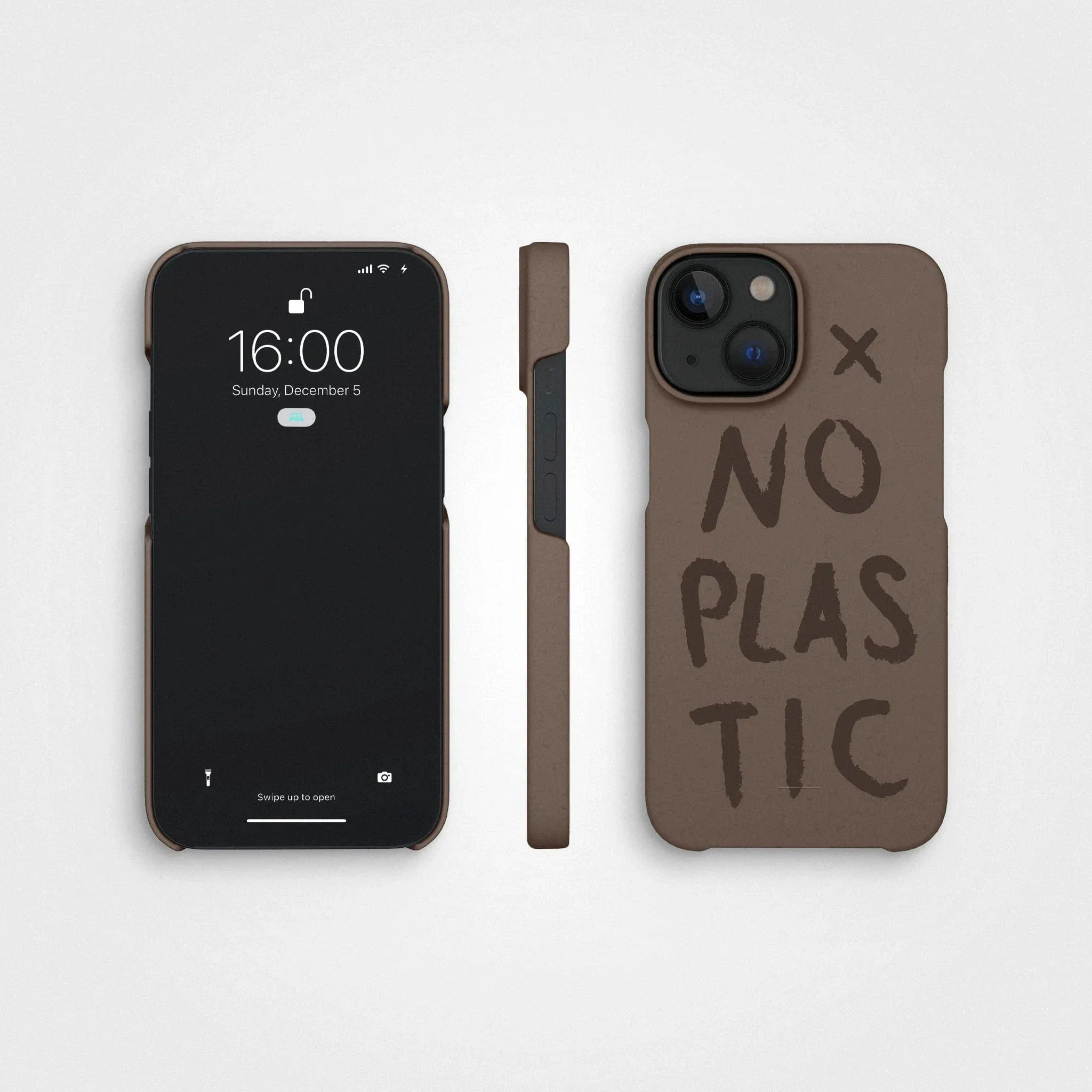 Plant-based phone case, no plastic | Earth brown