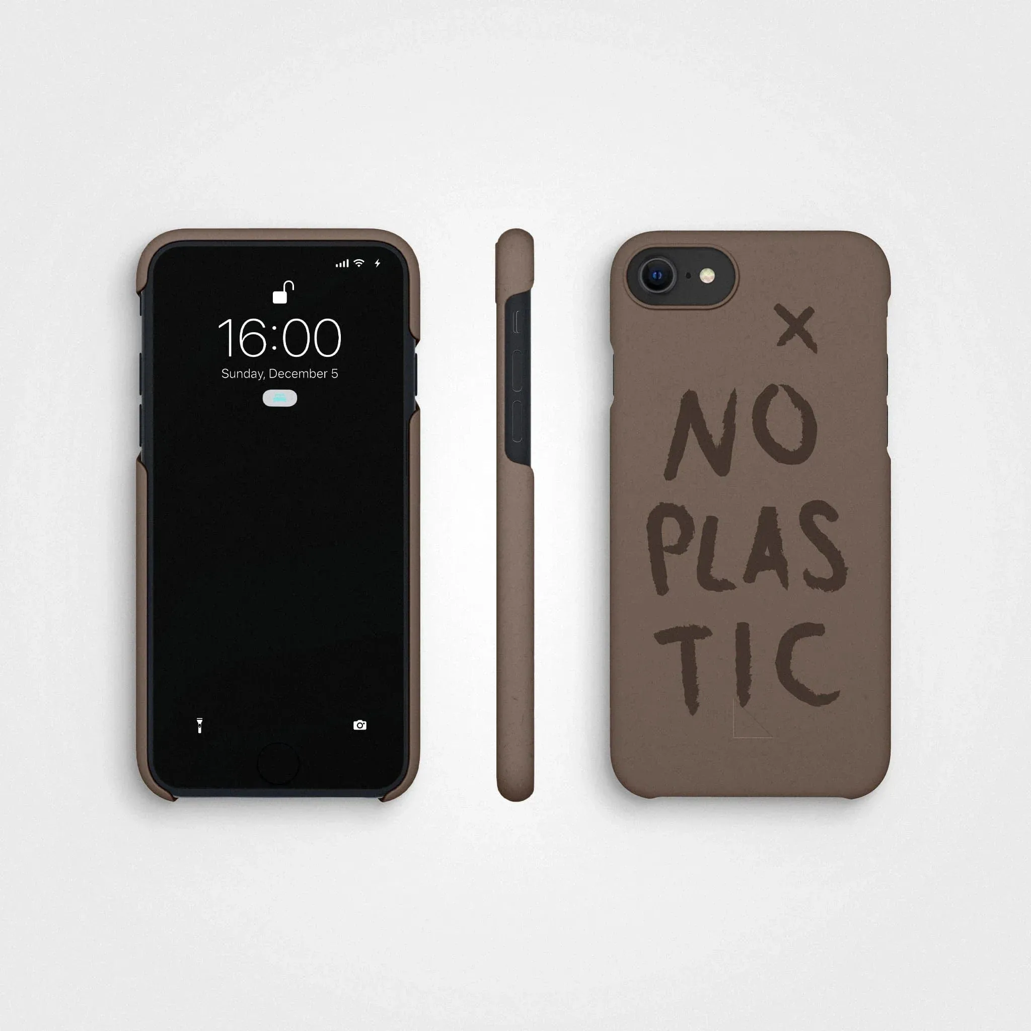 Plant-based phone case, no plastic | Earth brown