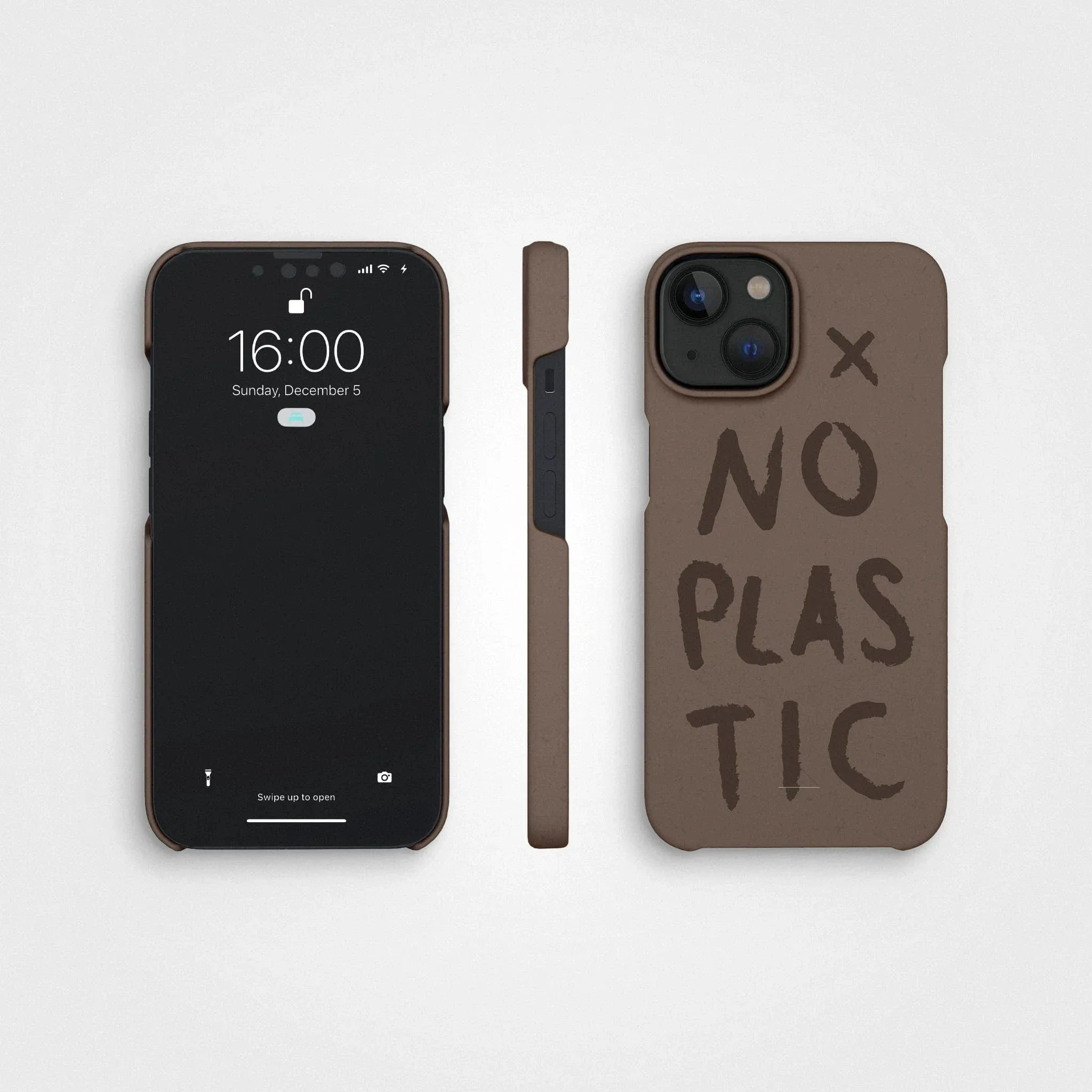 Plant-based phone case, no plastic | Earth brown