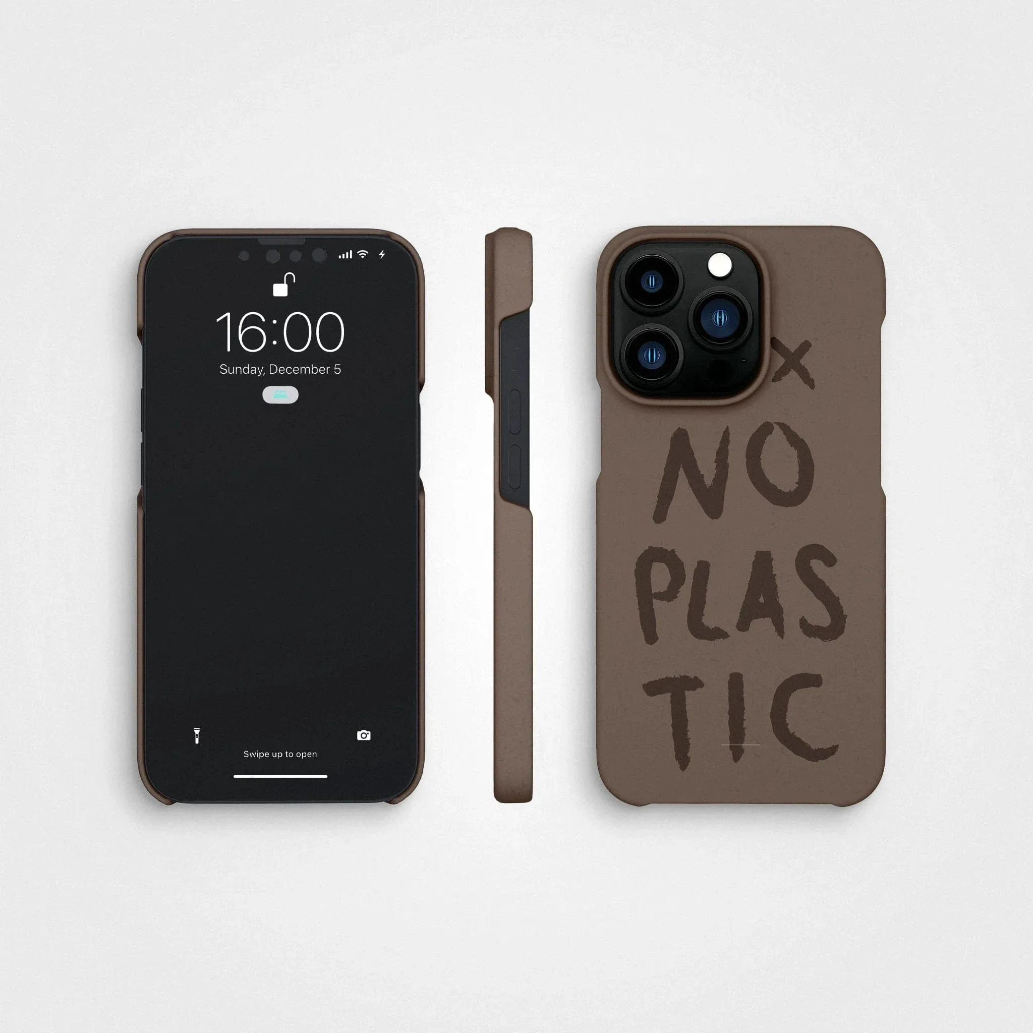 Plant-based phone case, no plastic | Earth brown