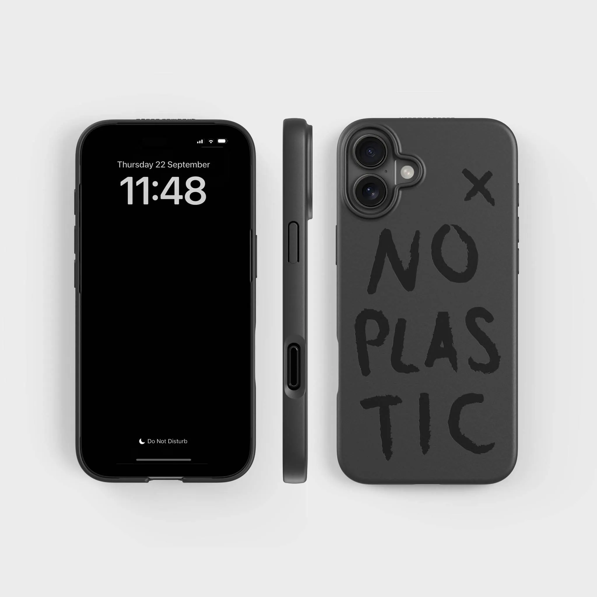 Plant-based phone case - Up to 3m Drop Protection | No Plastic, Black - PLNTPRTCT™