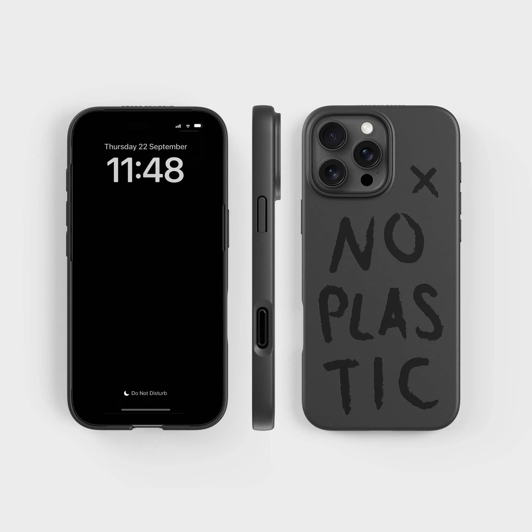 Plant-based phone case - Up to 3m Drop Protection | No Plastic, Black - PLNTPRTCT™