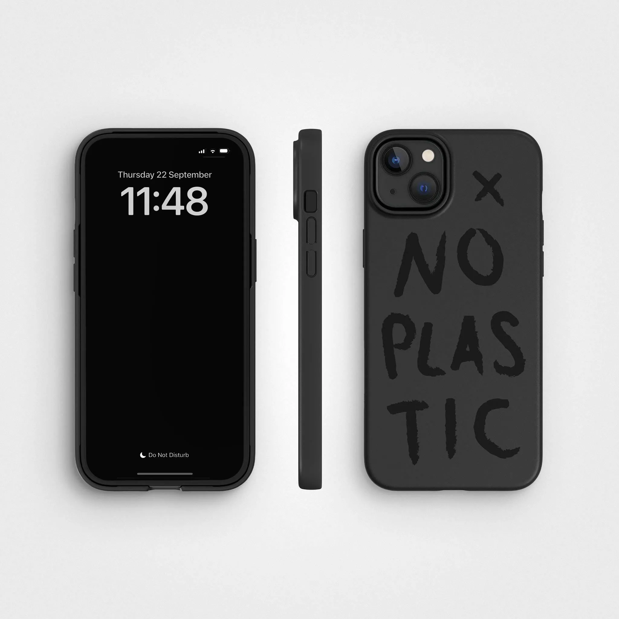 Plant-based phone case - Up to 3m Drop Protection | No Plastic, Black - PLNTPRTCT™