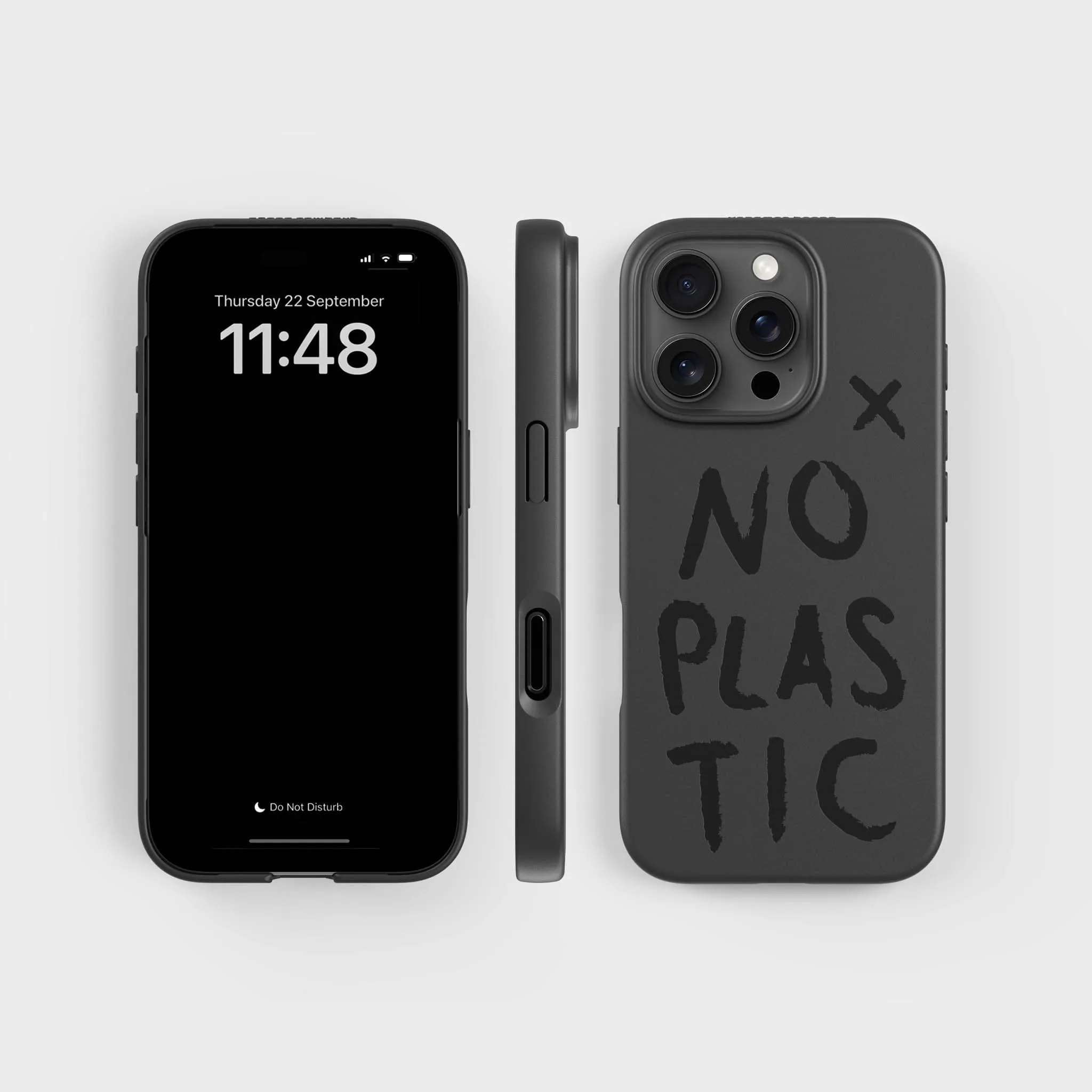 Plant-based phone case - Up to 3m Drop Protection | No Plastic, Black - PLNTPRTCT™