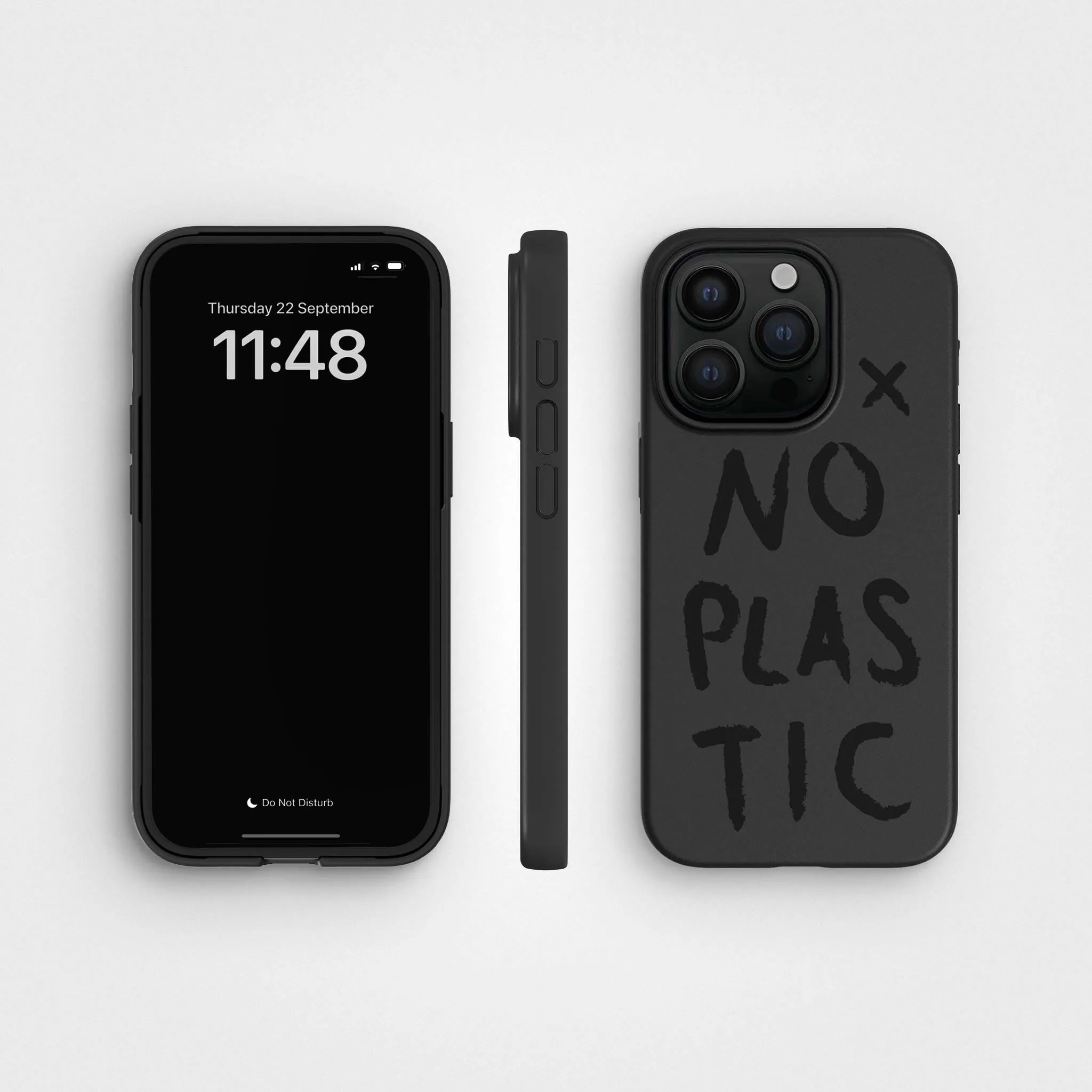 Plant-based phone case - Up to 3m Drop Protection | No Plastic, Black - PLNTPRTCT™