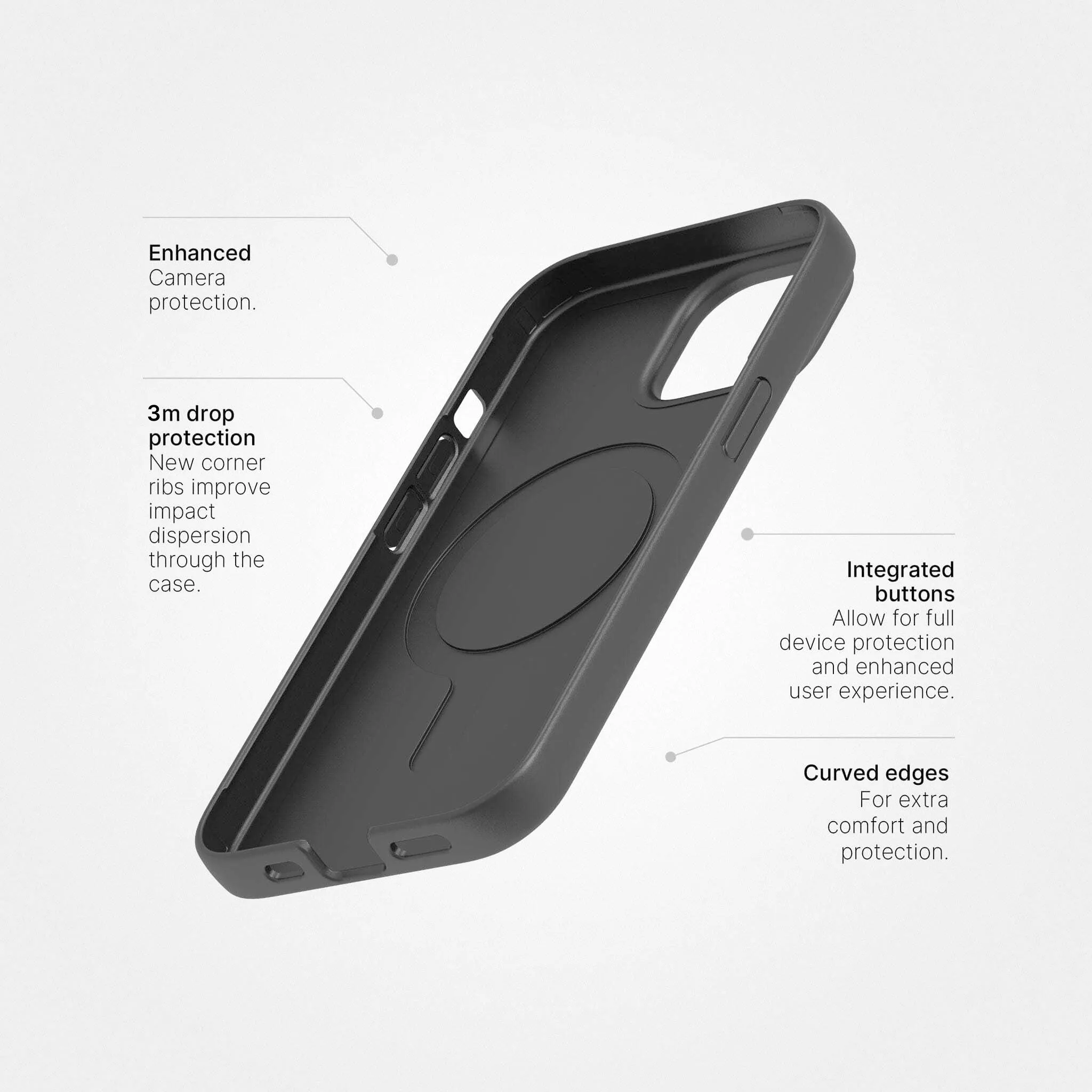 Plant-based phone case - Up to 3m Drop Protection | No Plastic, Black - PLNTPRTCT™