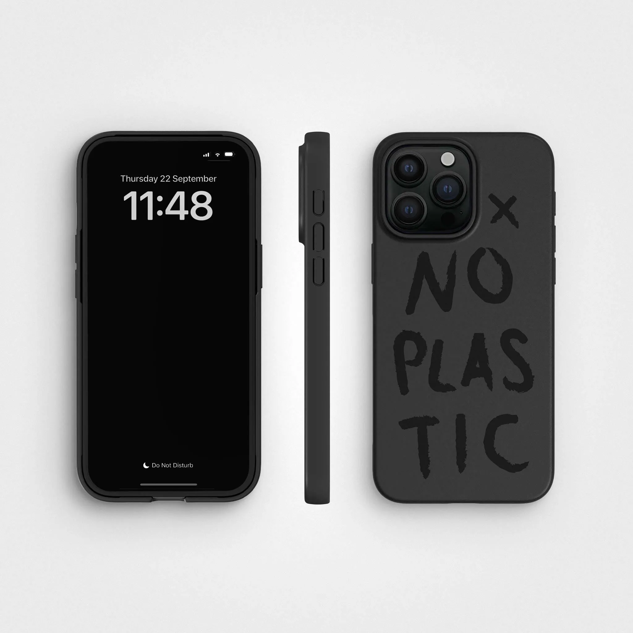 Plant-based phone case - Up to 3m Drop Protection | No Plastic, Black - PLNTPRTCT™