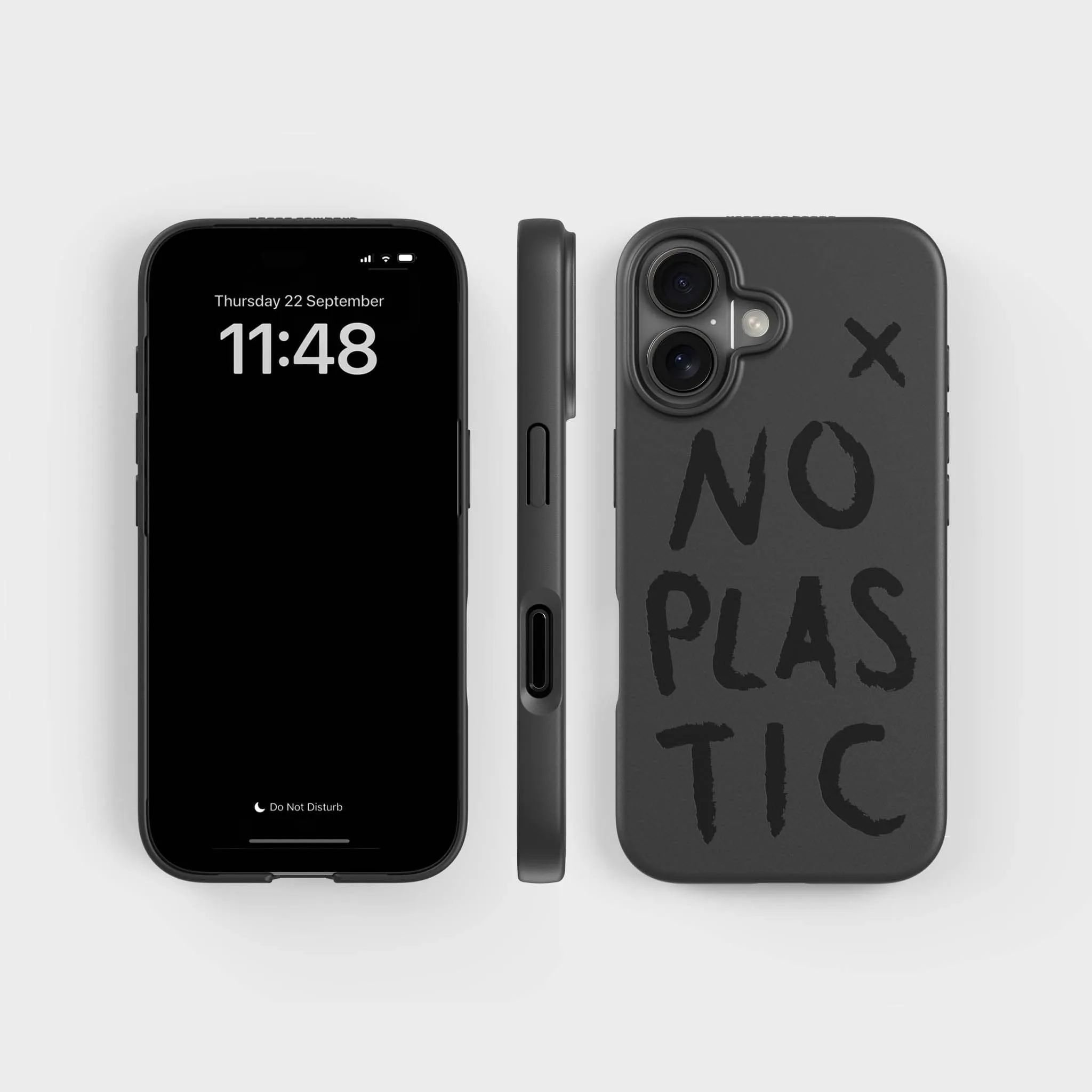 Plant-based phone case - Up to 3m Drop Protection | No Plastic, Black - PLNTPRTCT™