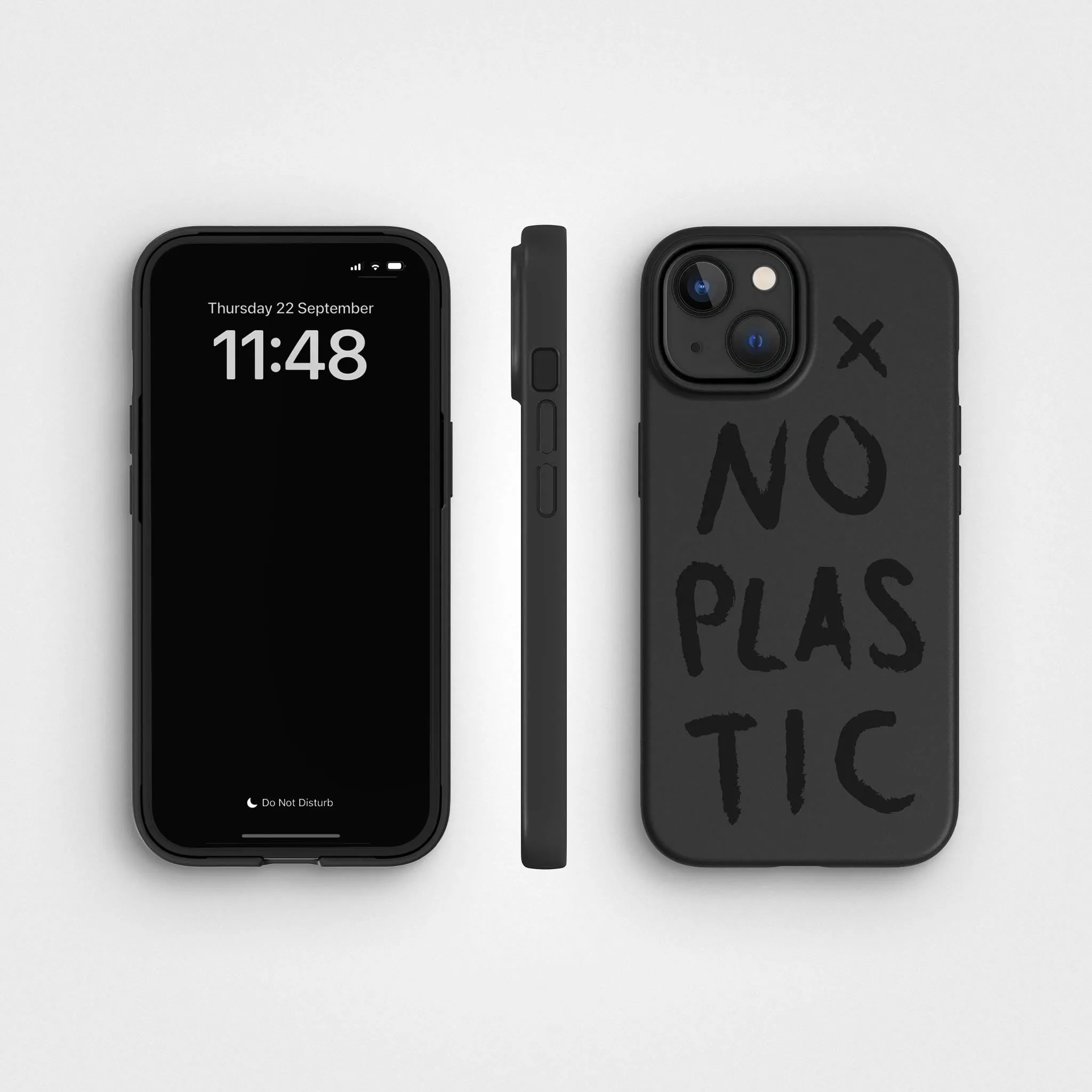 Plant-based phone case - Up to 3m Drop Protection | No Plastic, Black - PLNTPRTCT™