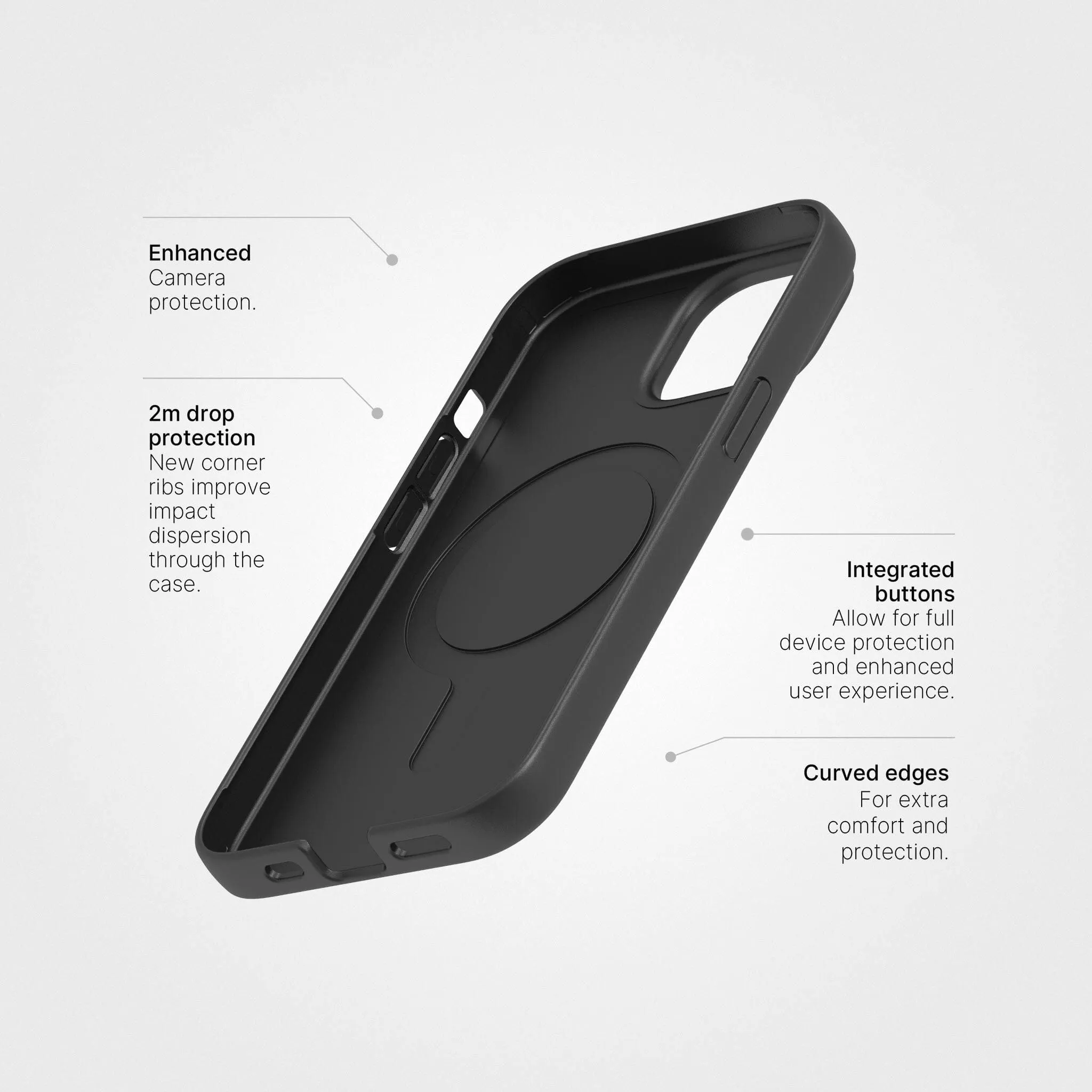 Plant-based phone case - Up to 3m Drop Protection | No Plastic, Black - PLNTPRTCT™