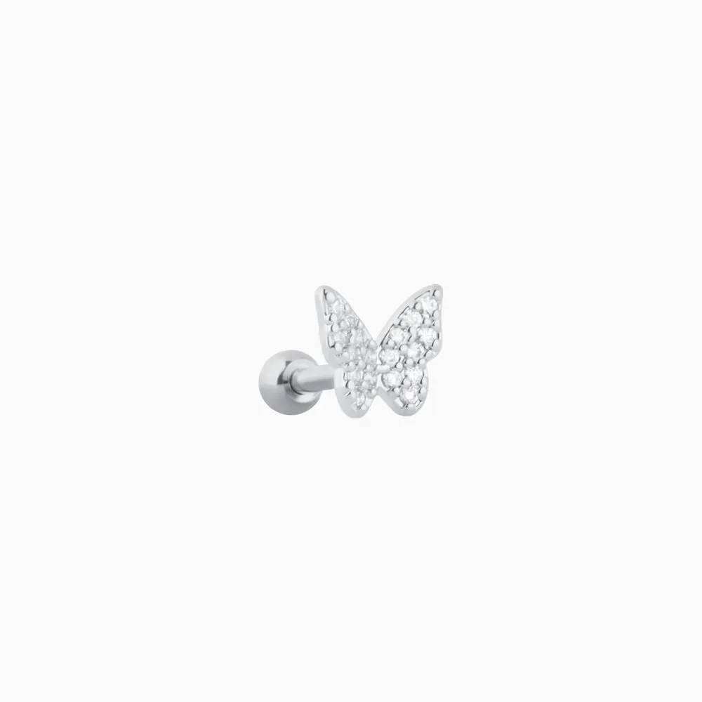 Shiny Butterfly Stud