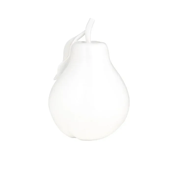 Solid Color Pear Sculpture // White