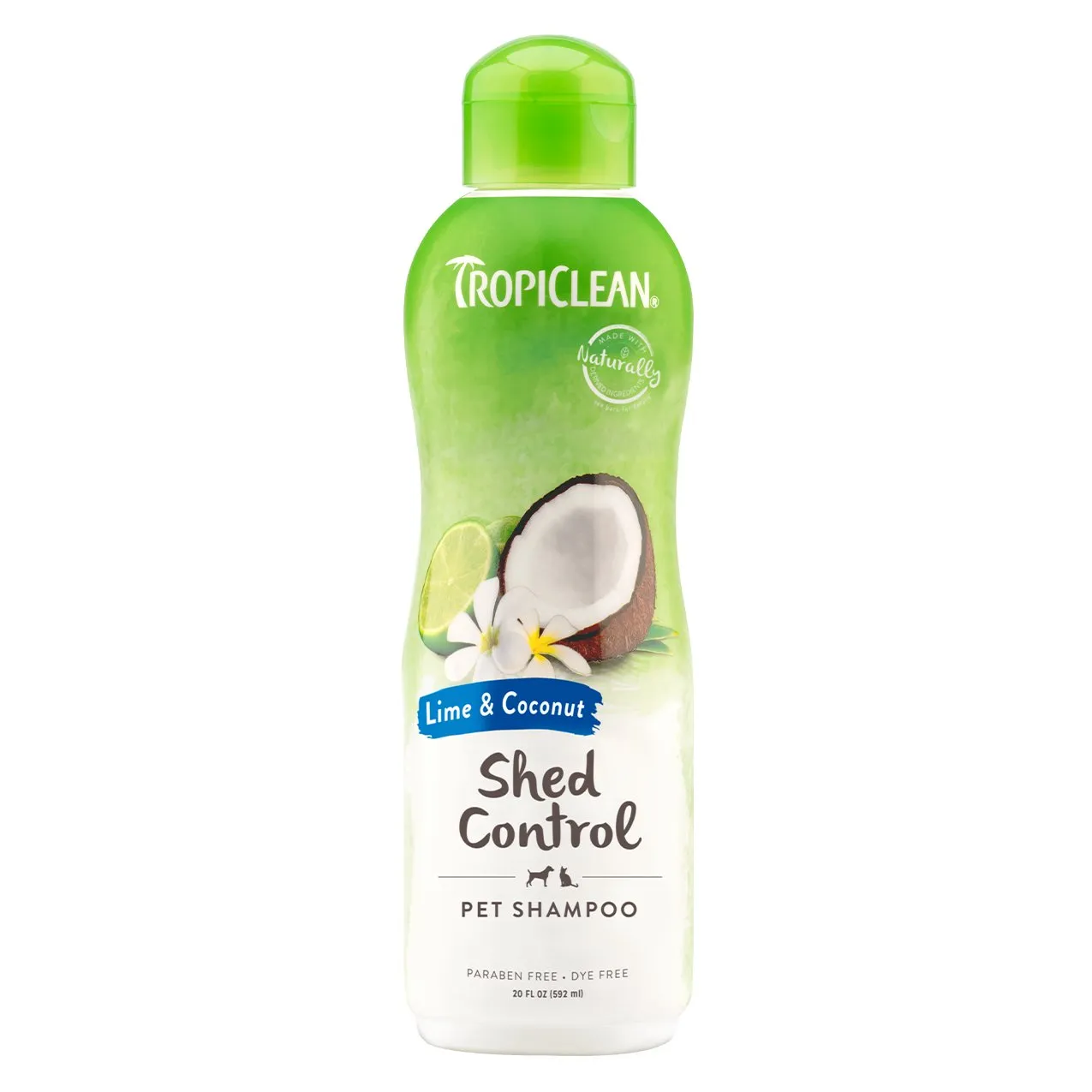 Tropiclean Dog Grooming Lime and Coconut Shampoo Shed Control 355ml